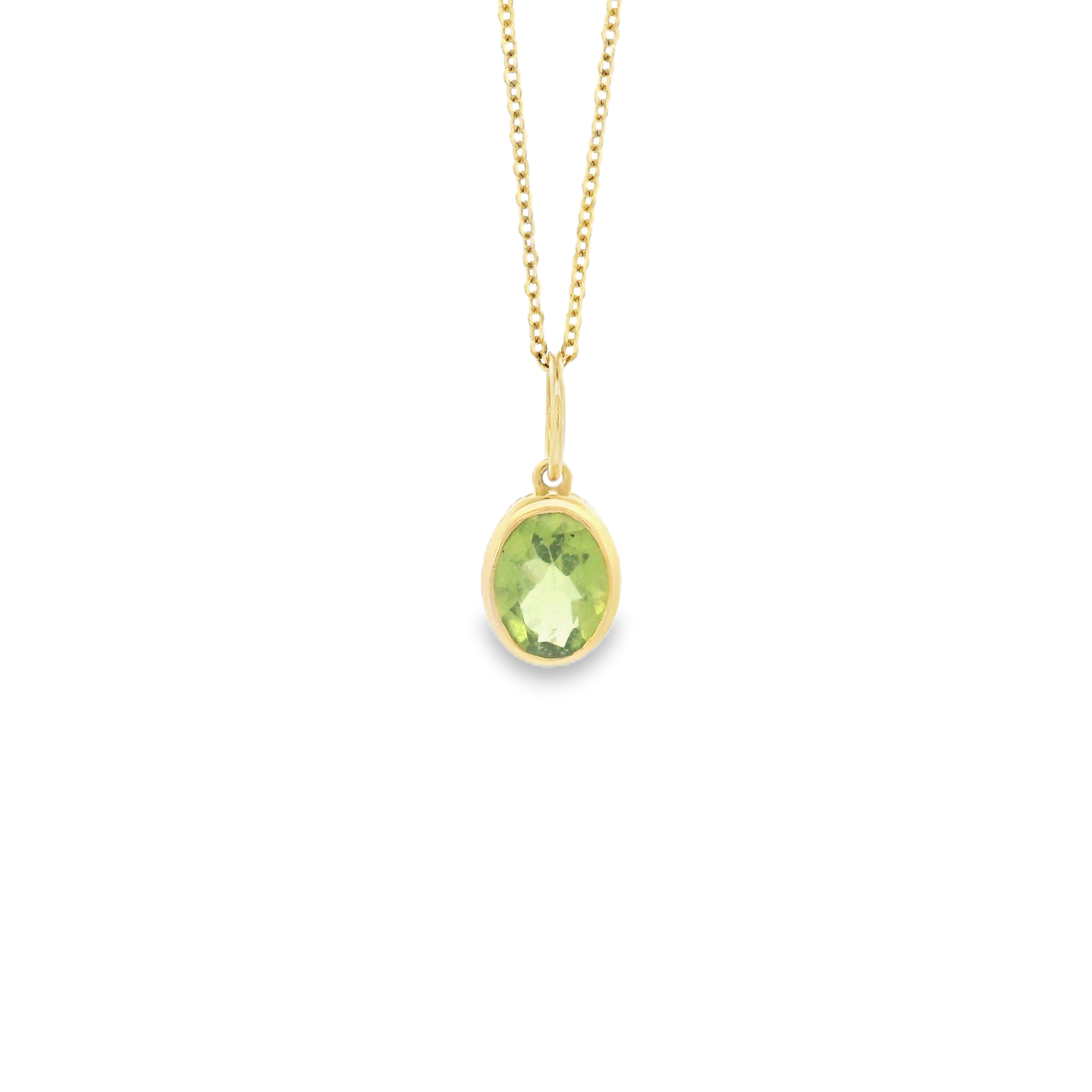 14k Yellow Gold Gemstone Charm