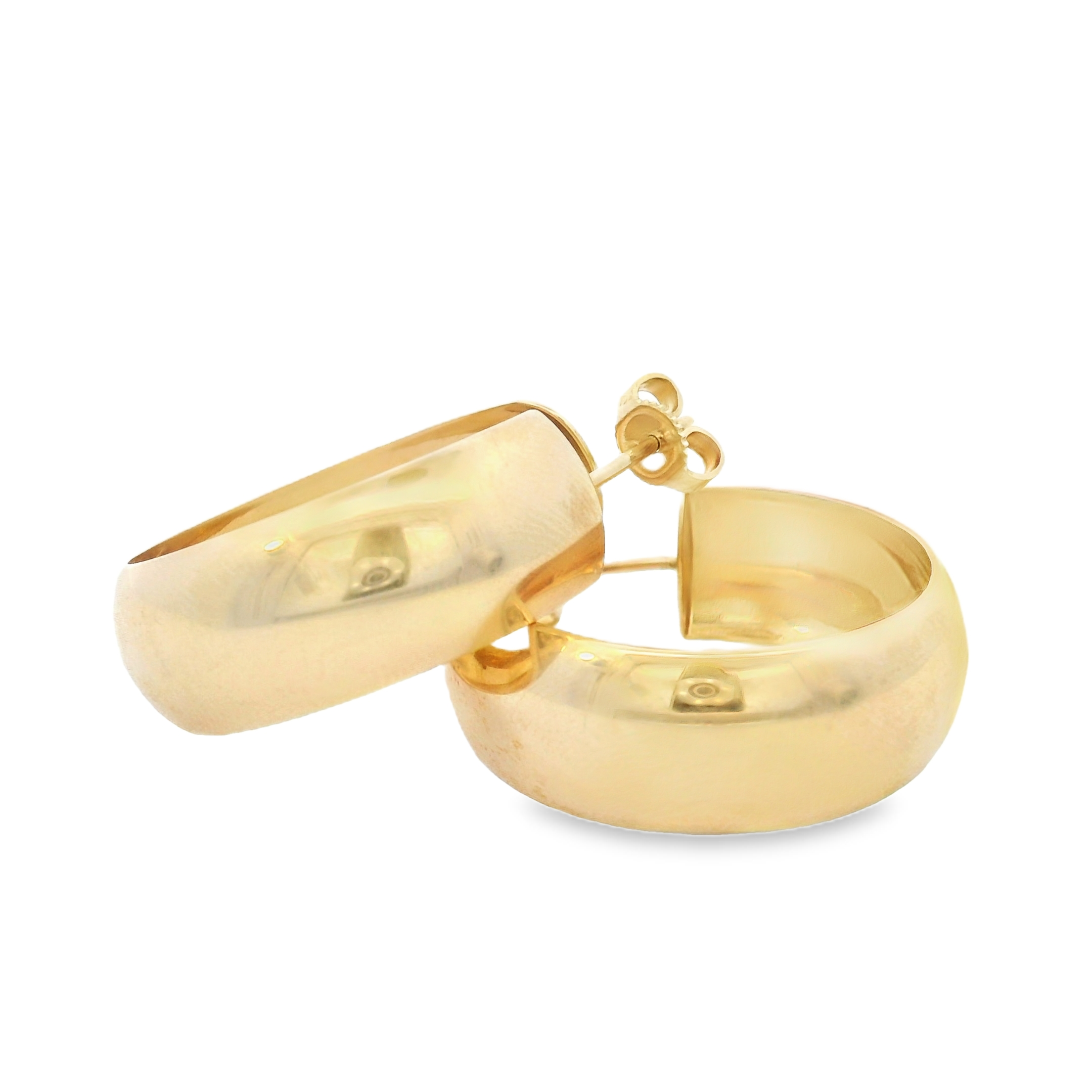 Pendientes de aro vintage de oro de 14k