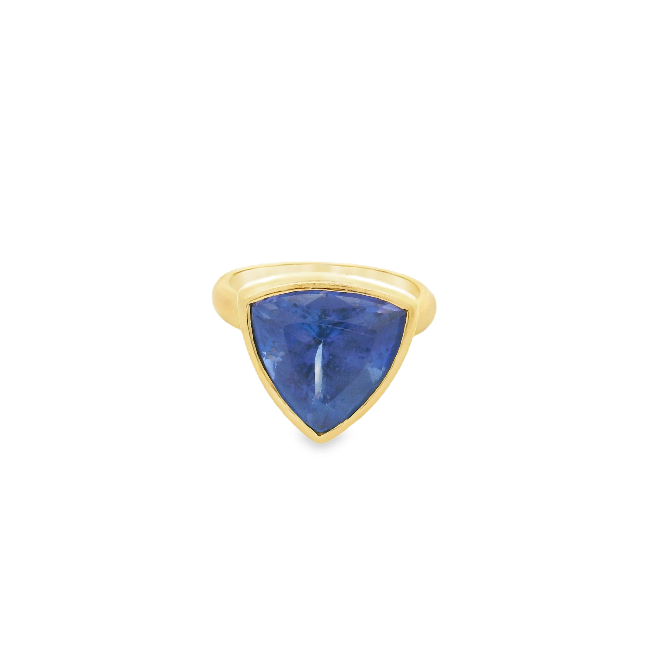 Anillo de oro de 22 quilates con tanzanita