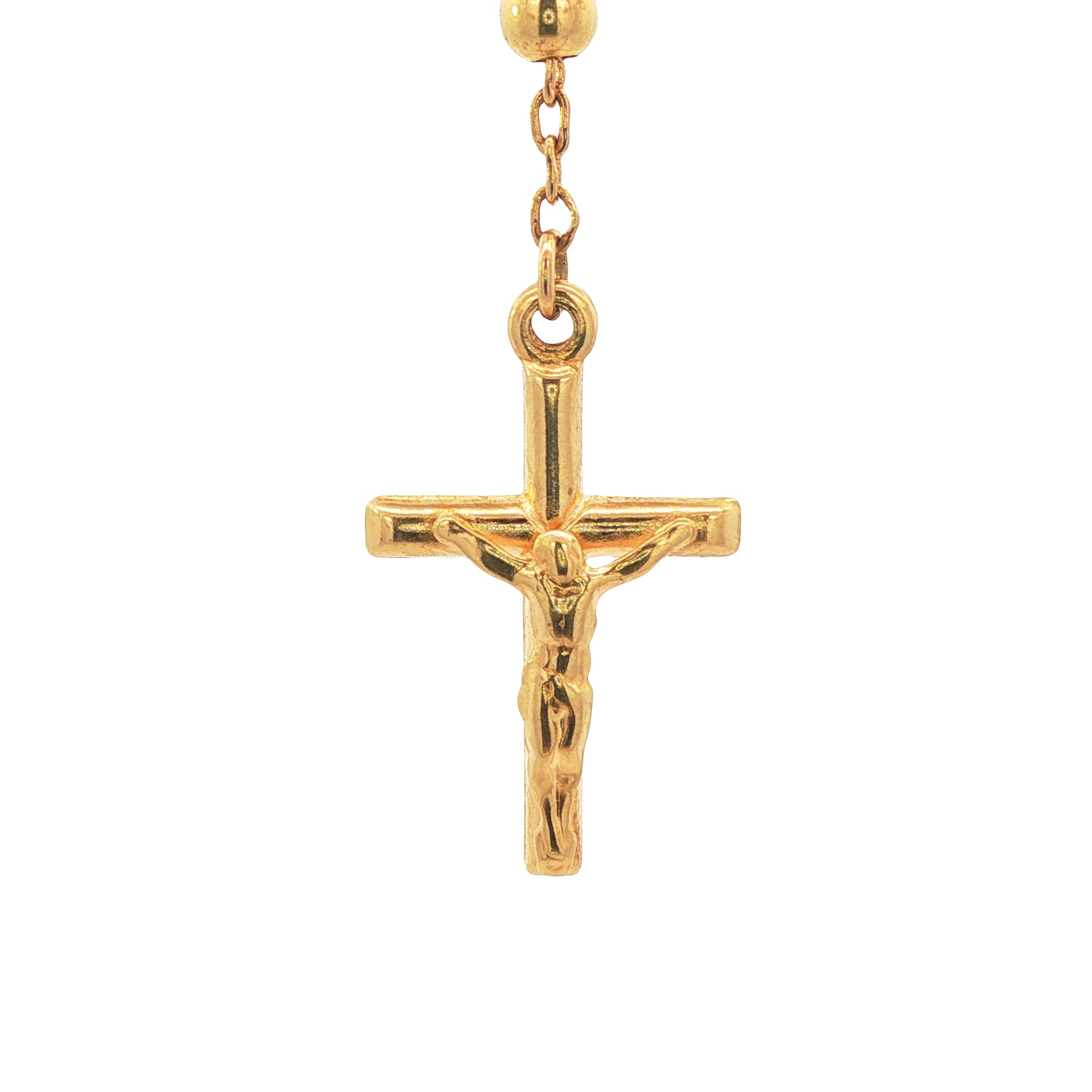18k Yellow Gold Vintage Rosary Necklace