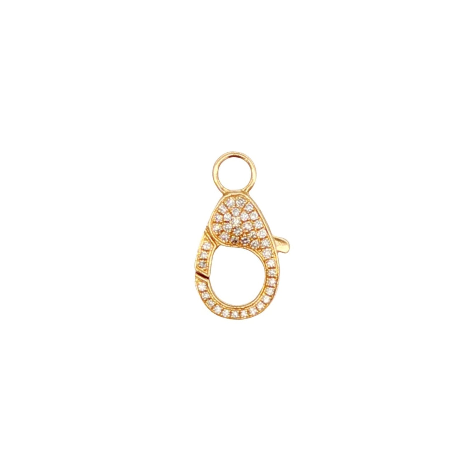 14k Yellow Gold Diamond Clasp