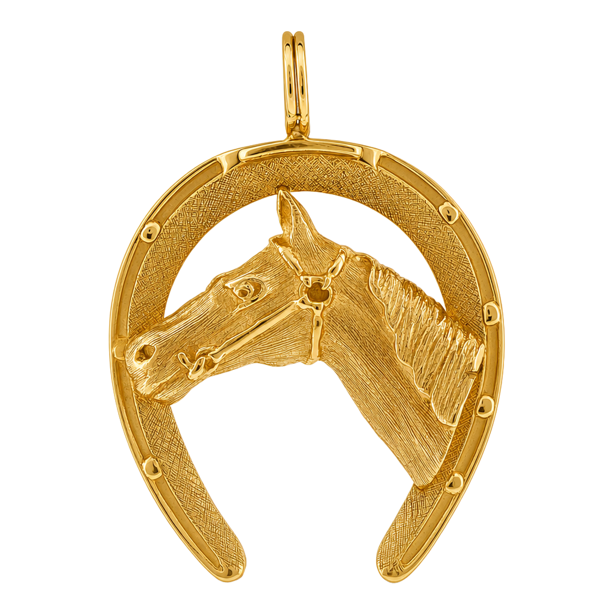 14k Gold Vintage Horse Shoe Charm
