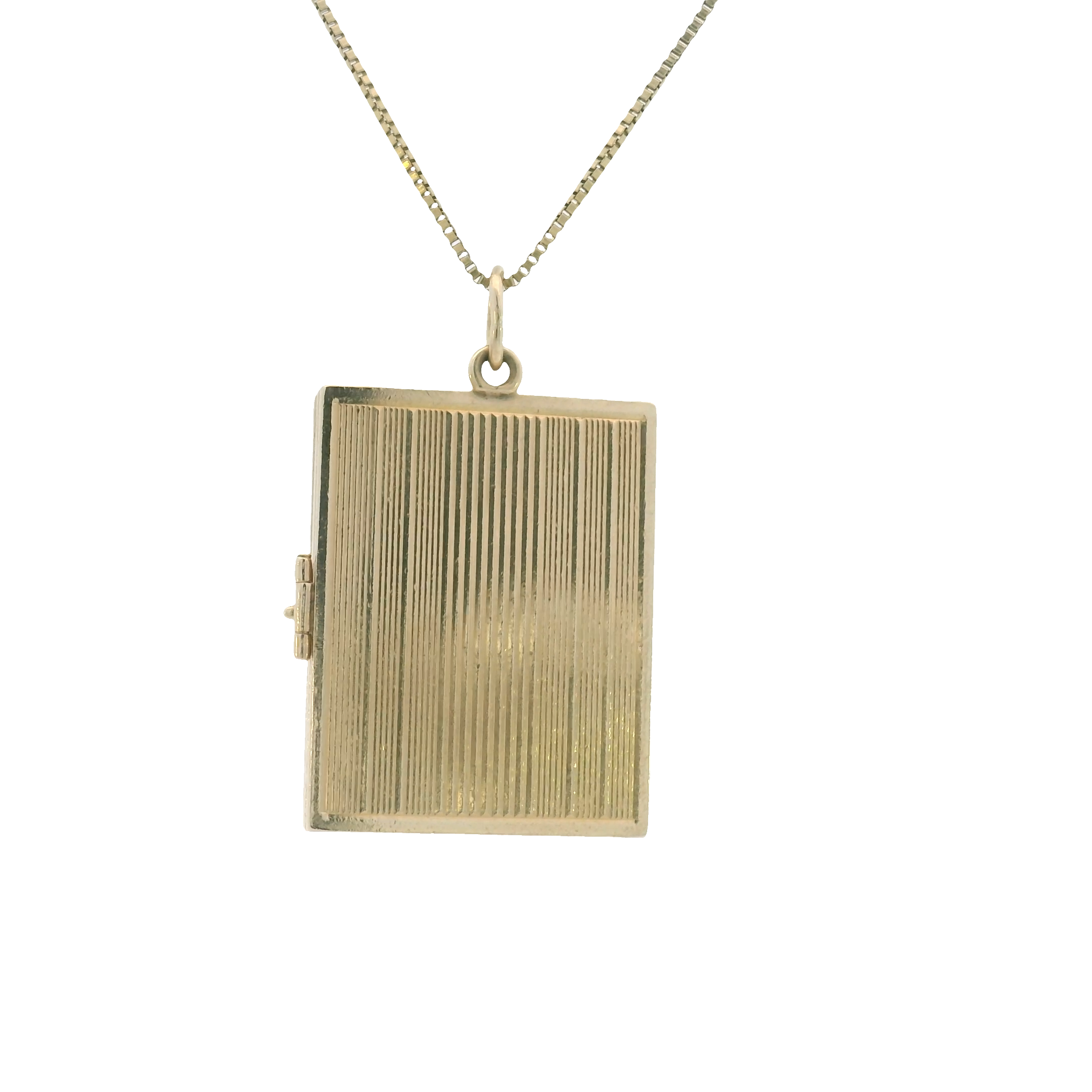 14k Yellow Gold Vintage Book Locket Charm