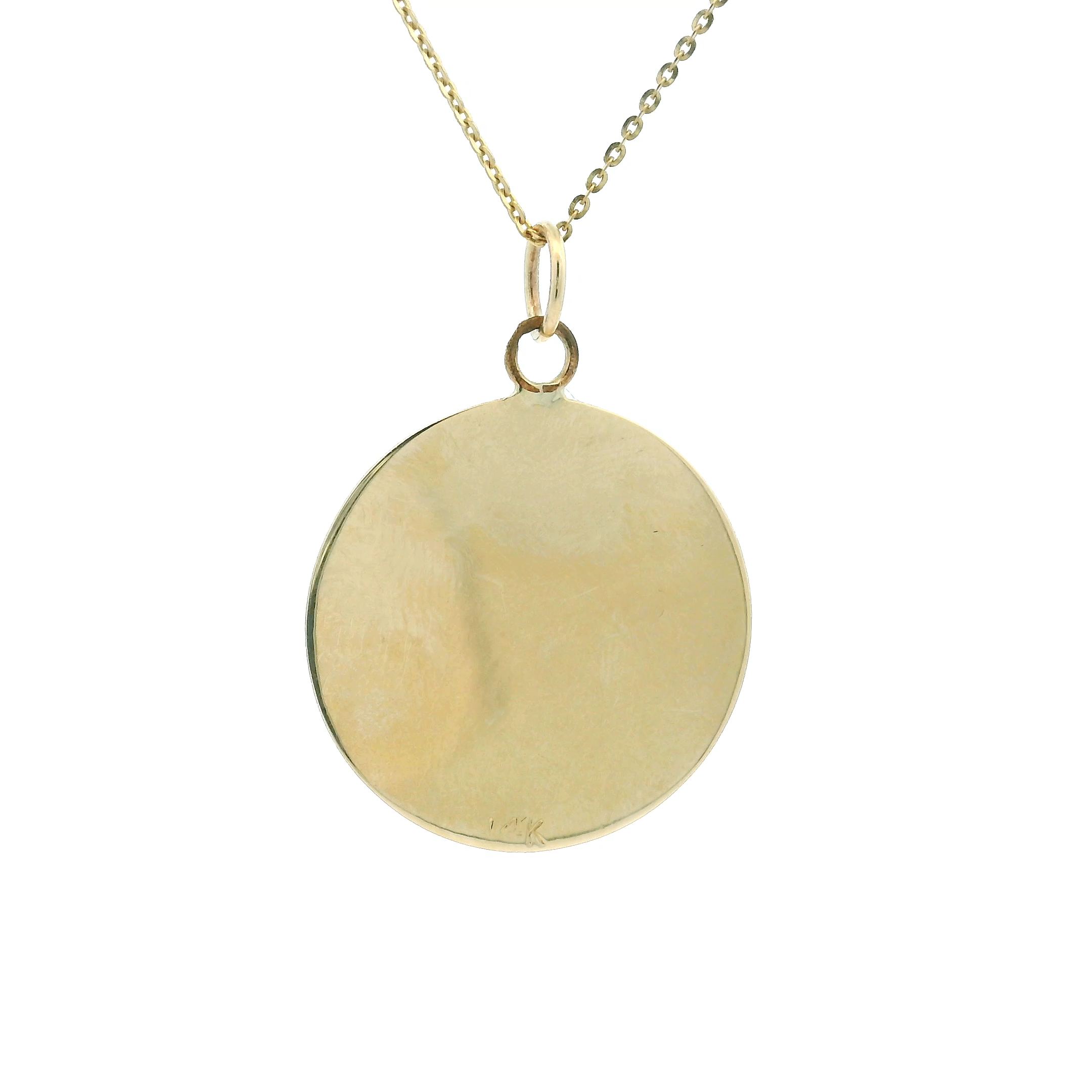 14k Yellow Gold Vintage Starburst Charm