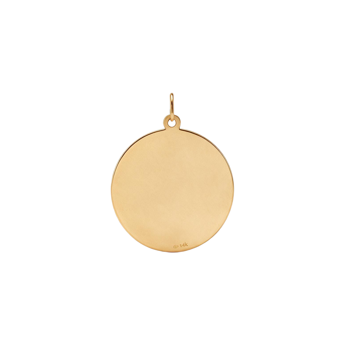 14k Yellow Gold Vintage Virgo Coin Zodiac Charm