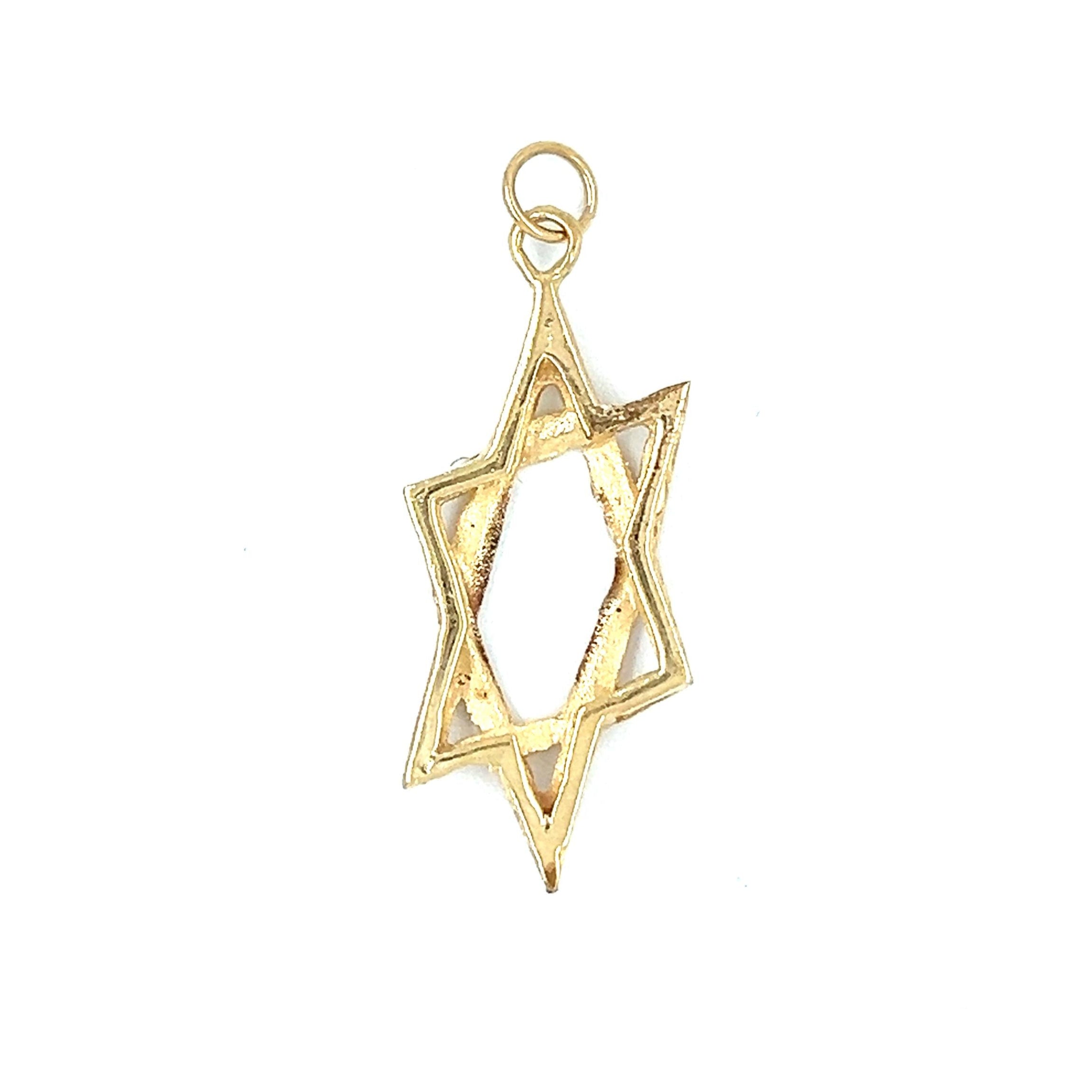 Vintage Star of David 14k Gold Charm