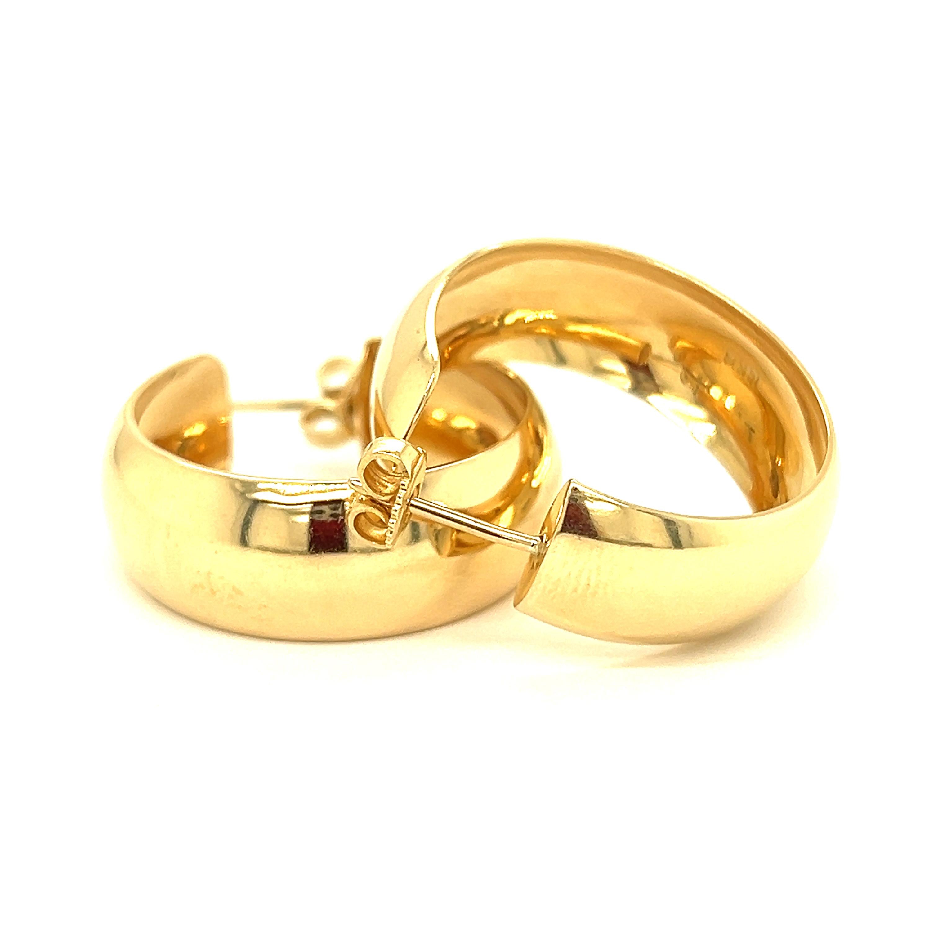 Vintage 14k Gold Hoop Earrings