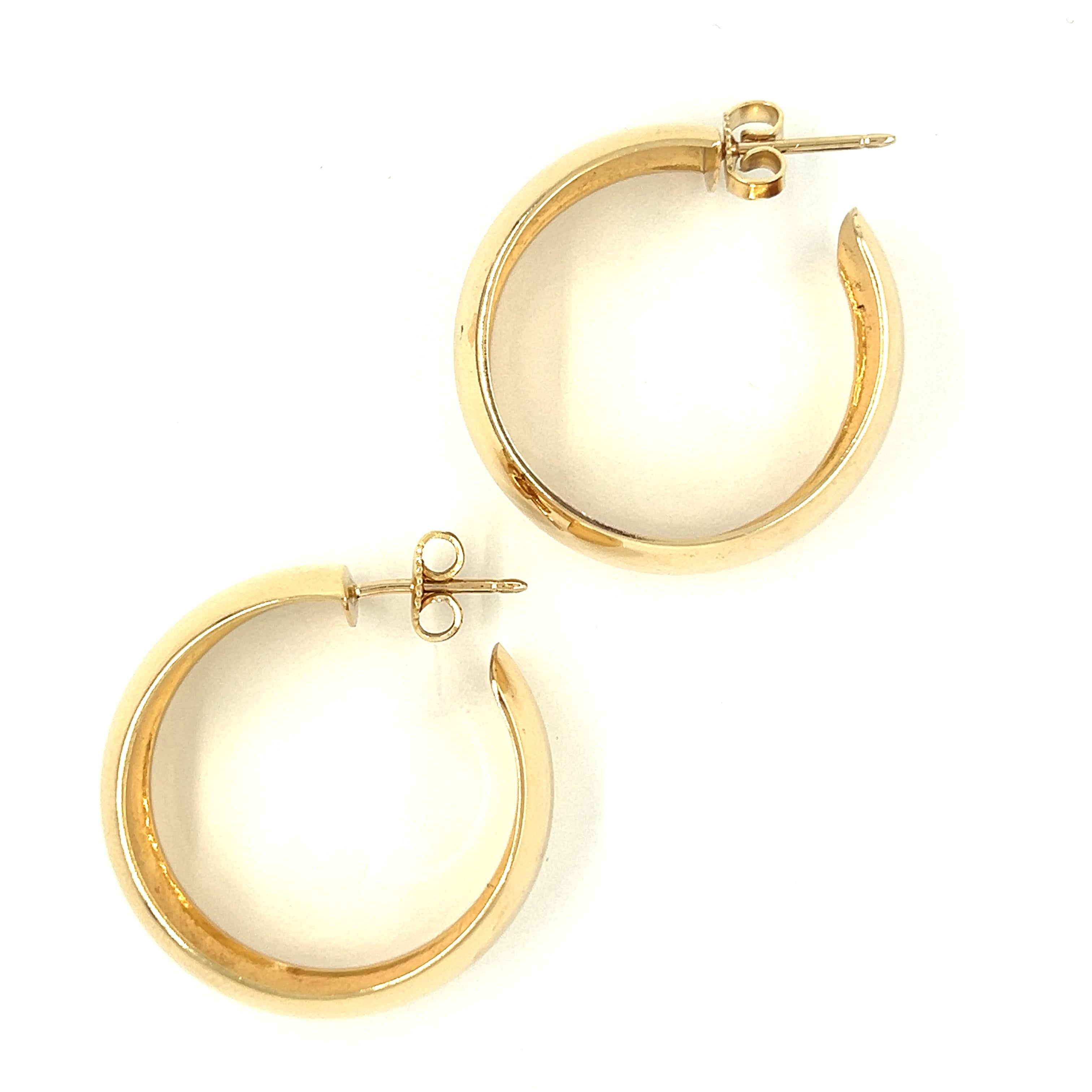 Vintage 14k Gold Hoop Earrings