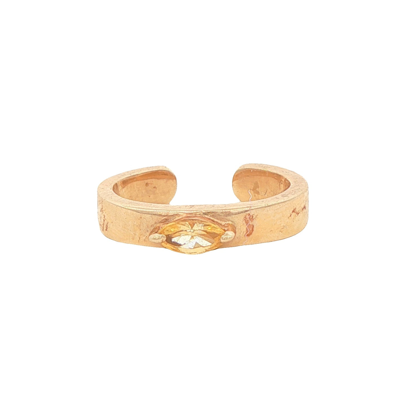 14k Yellow Gold Marquise Sapphire Ear Cuff