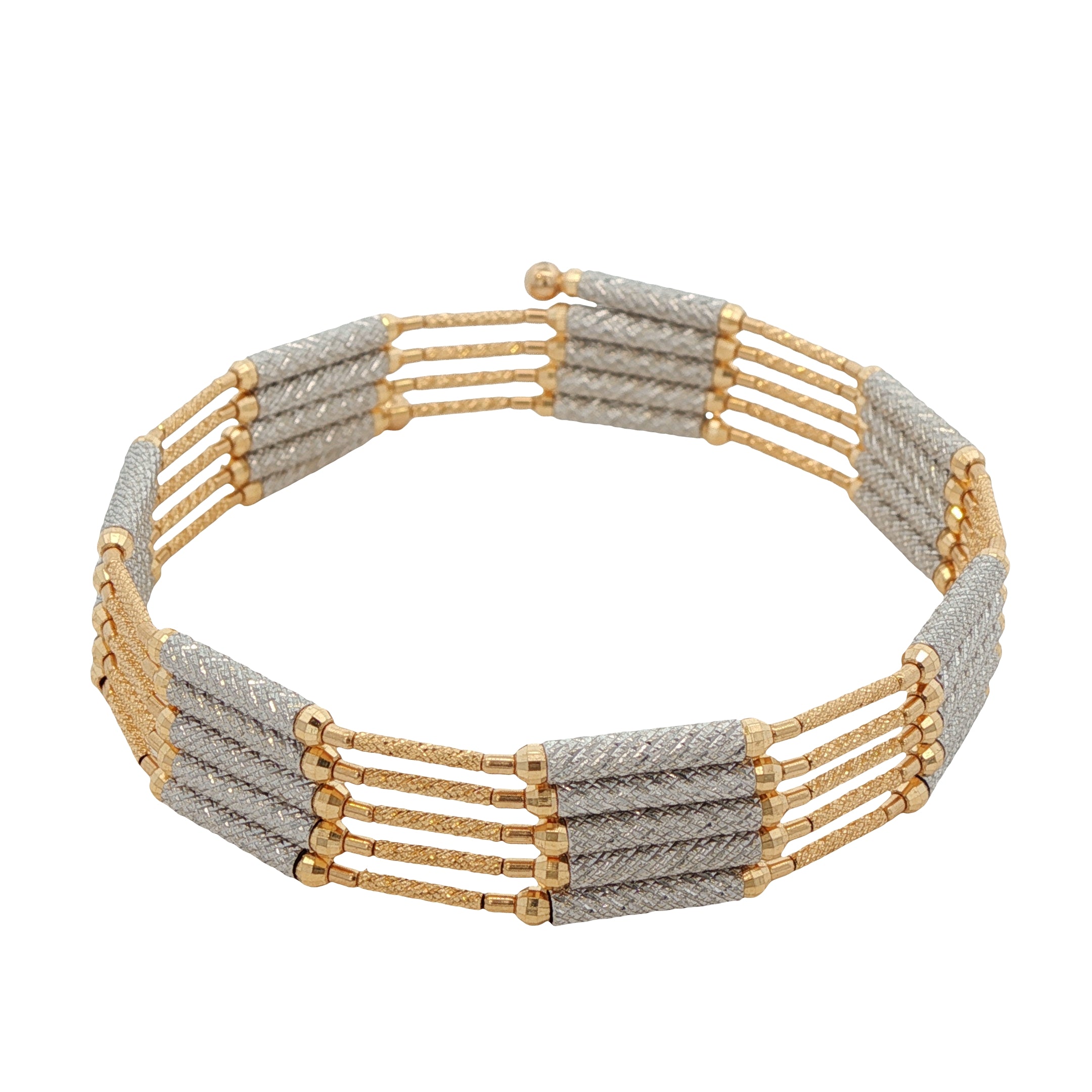 18k Yellow and White Gold Magnetic Chain