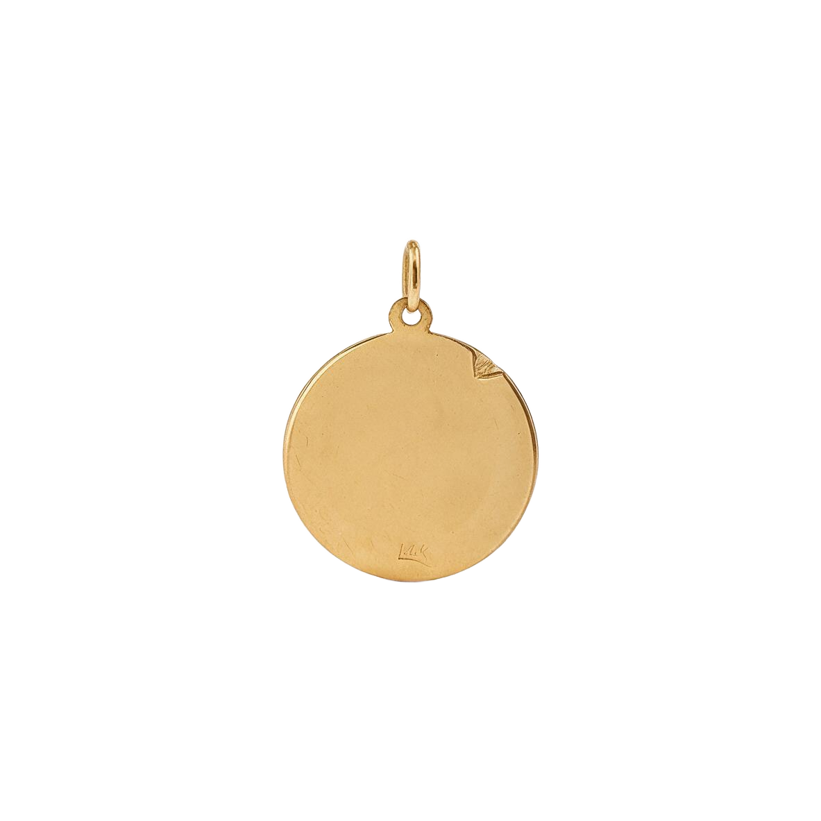 14k Yellow Gold Vintage Virgo Zodiac Charm