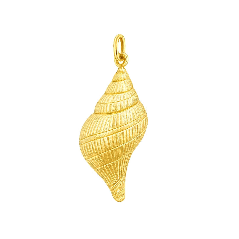 14k Yellow Gold Seashell Charm