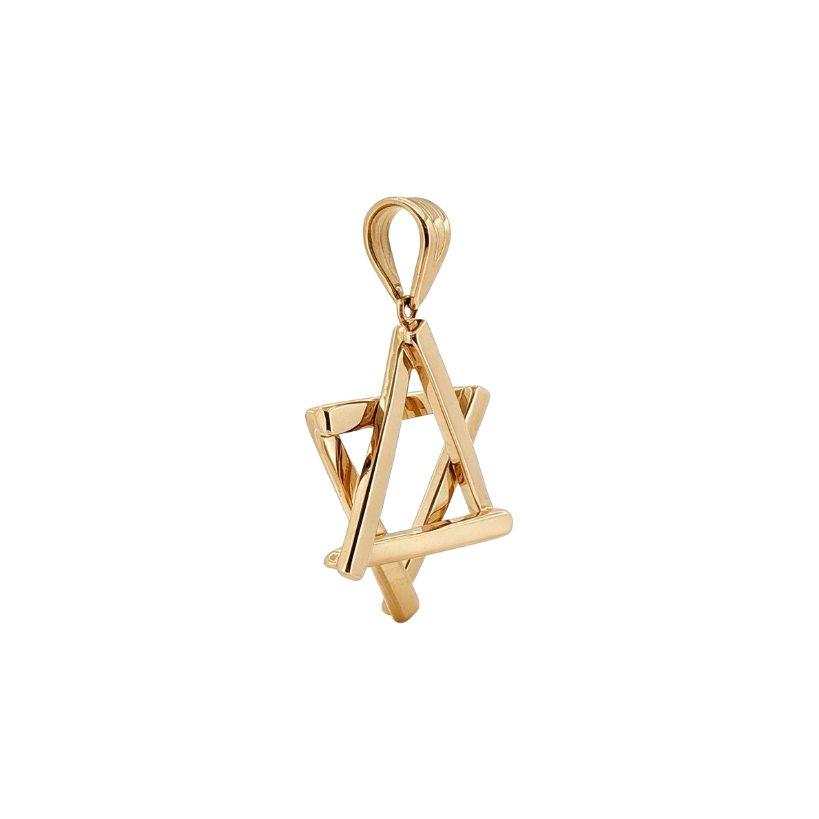 14 Karat Yellow Gold 1970s Vintage Star of David Charm
