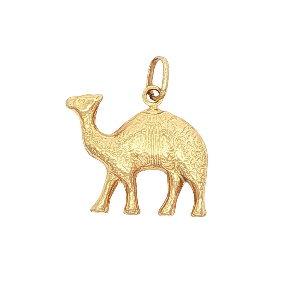 14k Yellow Gold Vintage Camel Charm