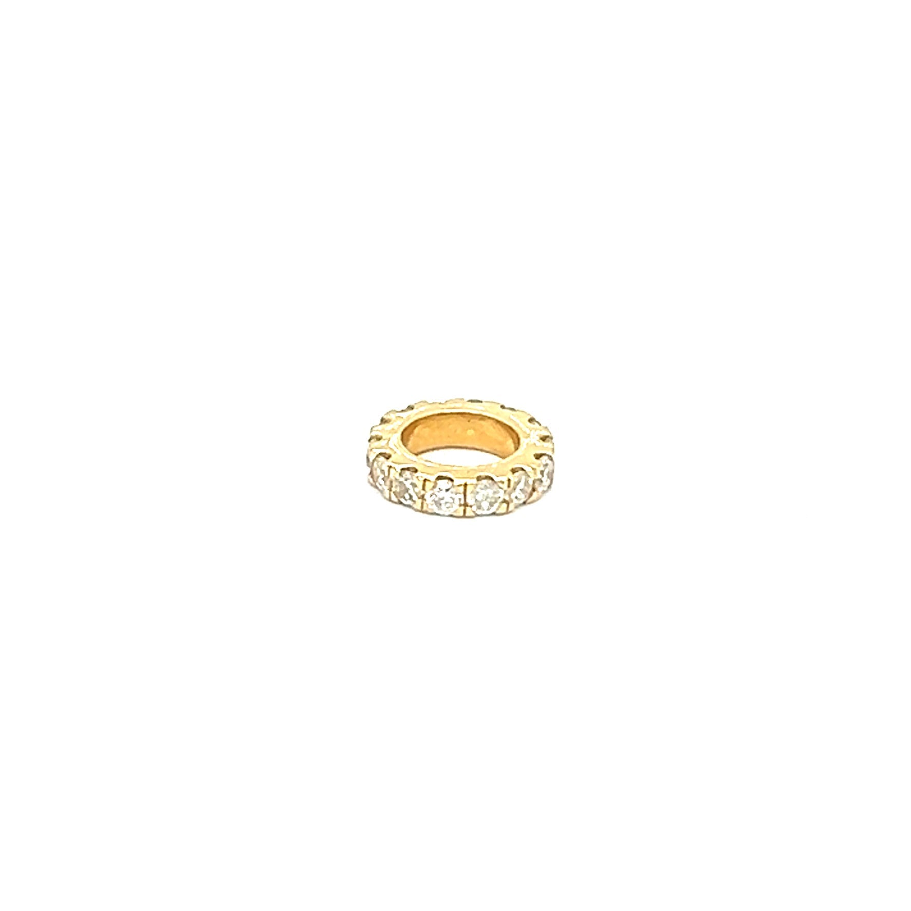 Encanto de oro de 14 quilates con espaciador Rondel de piedras preciosas