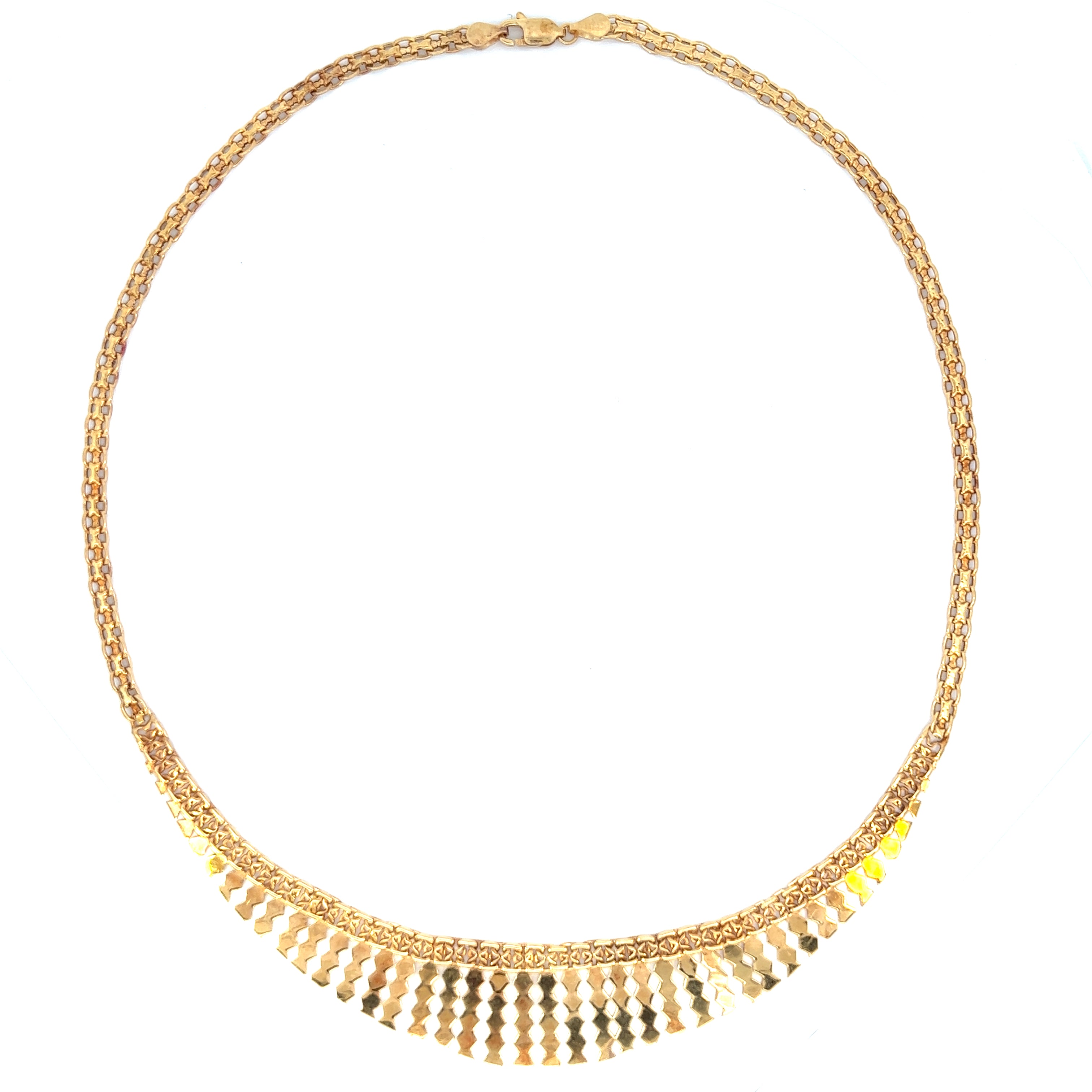 Vintage Fransen 14k Gold Halskette