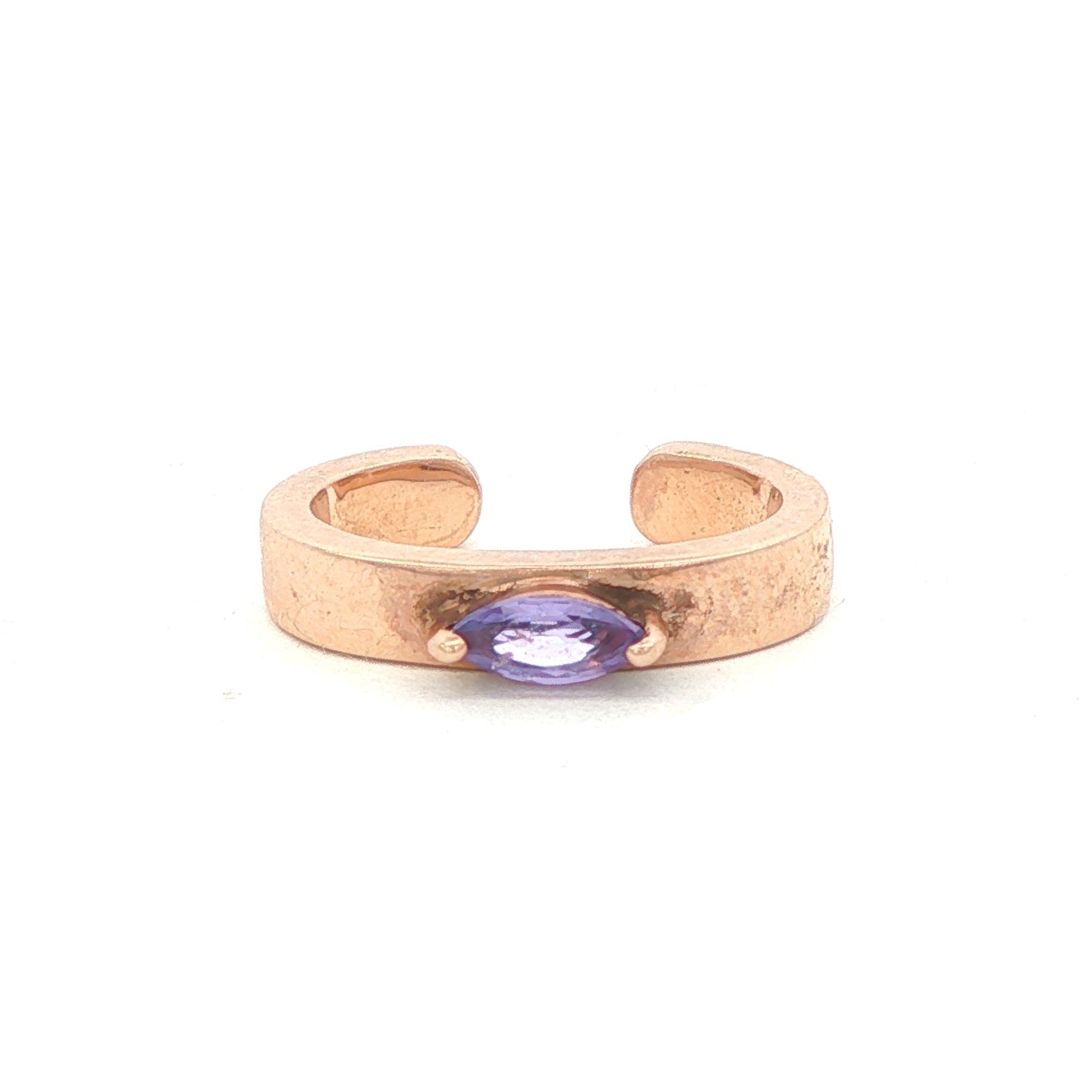 14k Yellow Gold Marquise Sapphire Ear Cuff