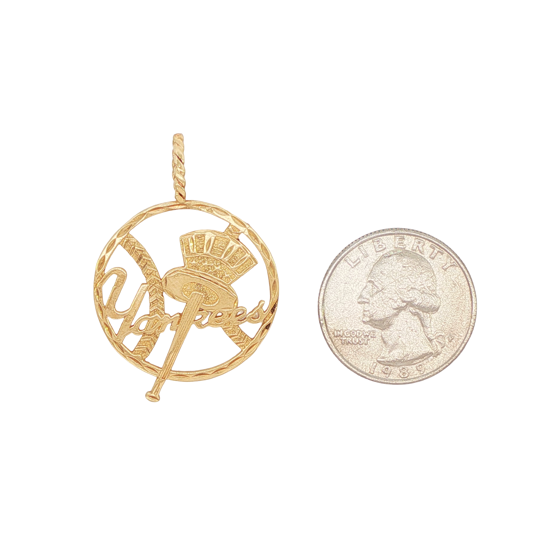 Vintage Yankee 14 Karat Gold Anhänger