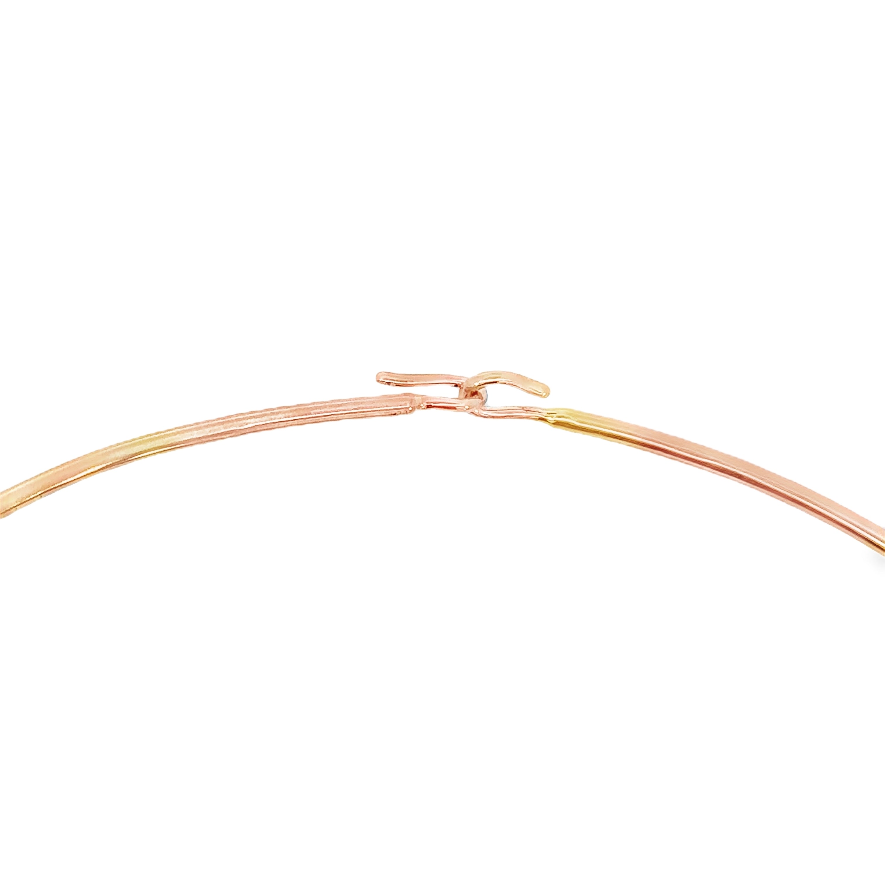 Gargantilla de oro rosa de 14 k