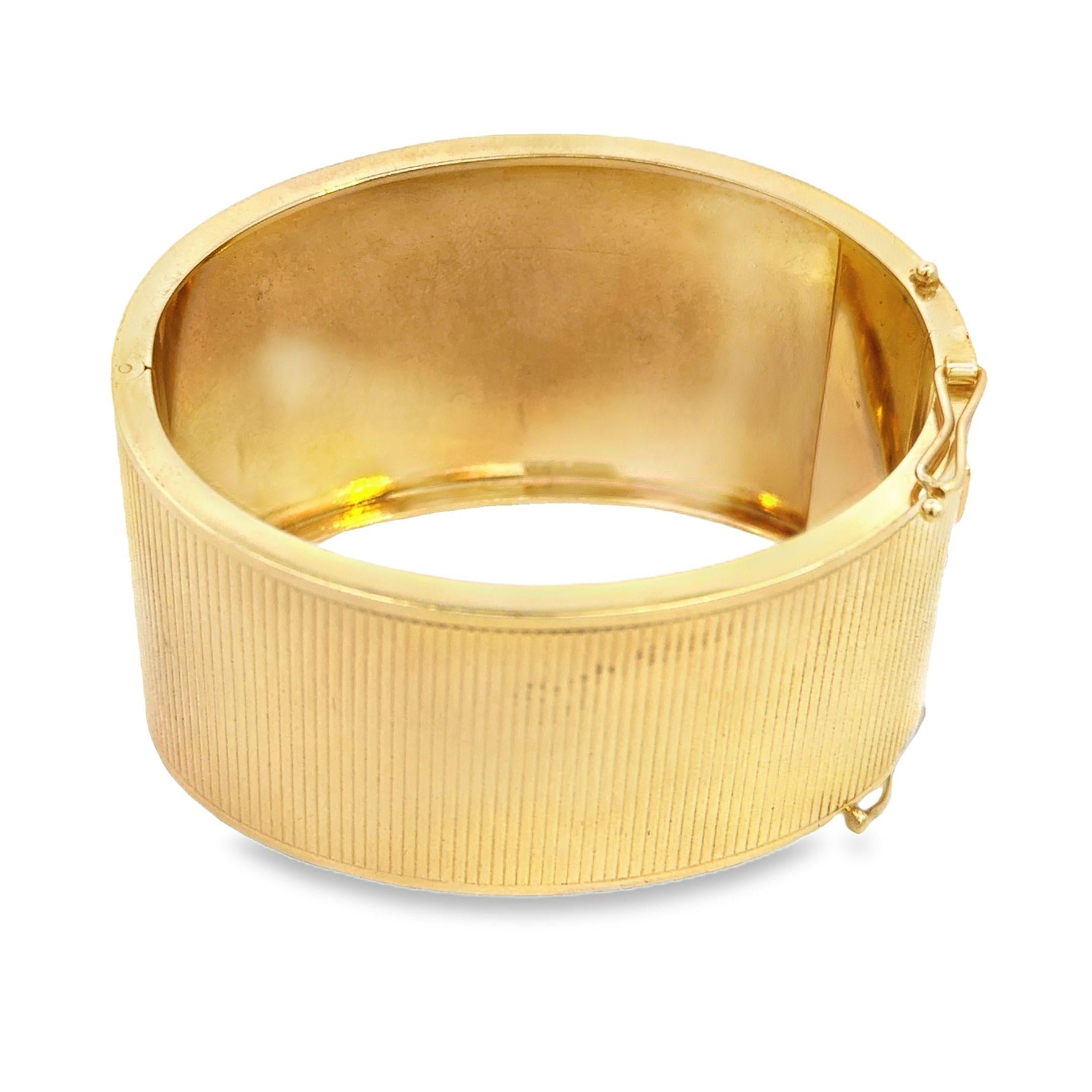 14k Yellow Gold Vintage Bangle Bracelet