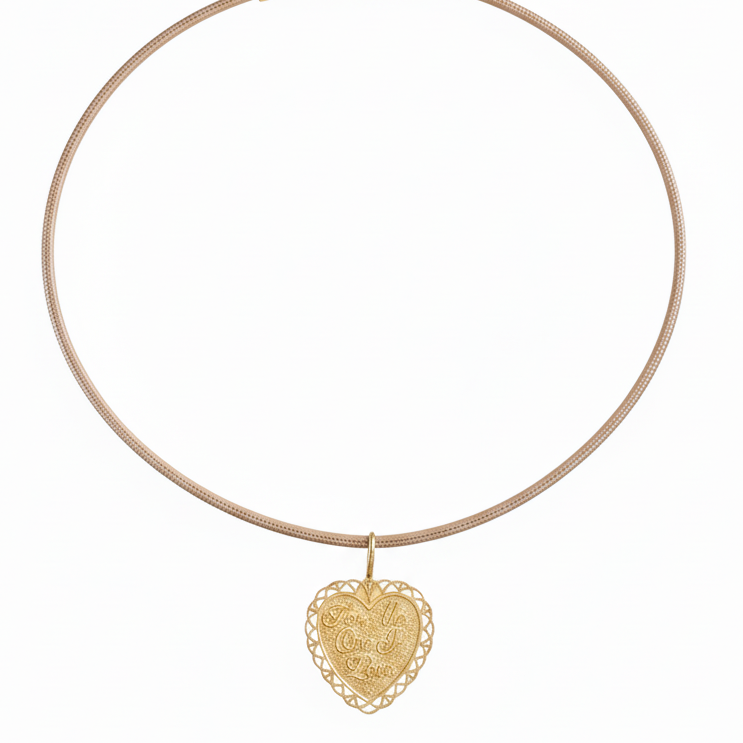 14k Yellow Gold Thin Leather Cord