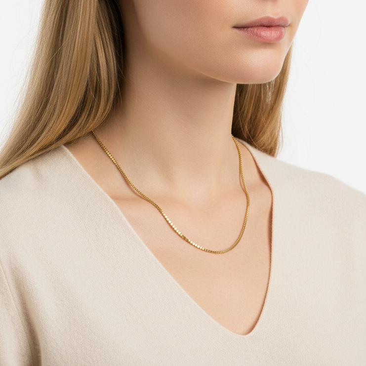 14k Yellow Gold Vintage 20” Chain