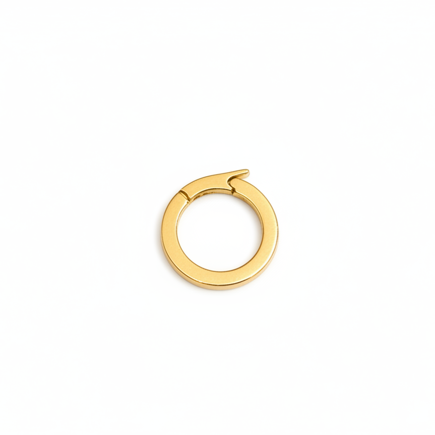 14k Yellow Gold Round Openable Clasp