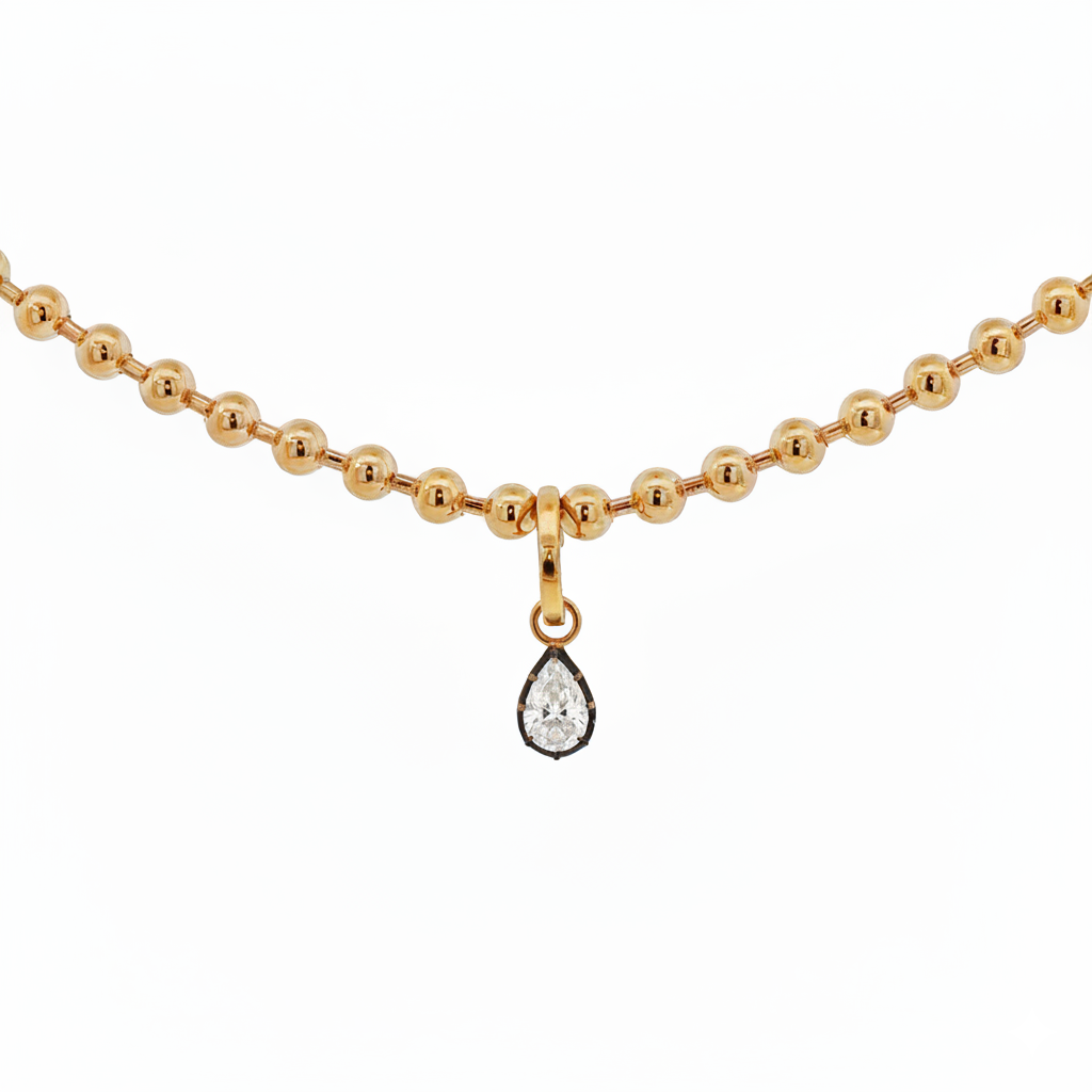 14k Yellow Gold 4mm Ball Chain