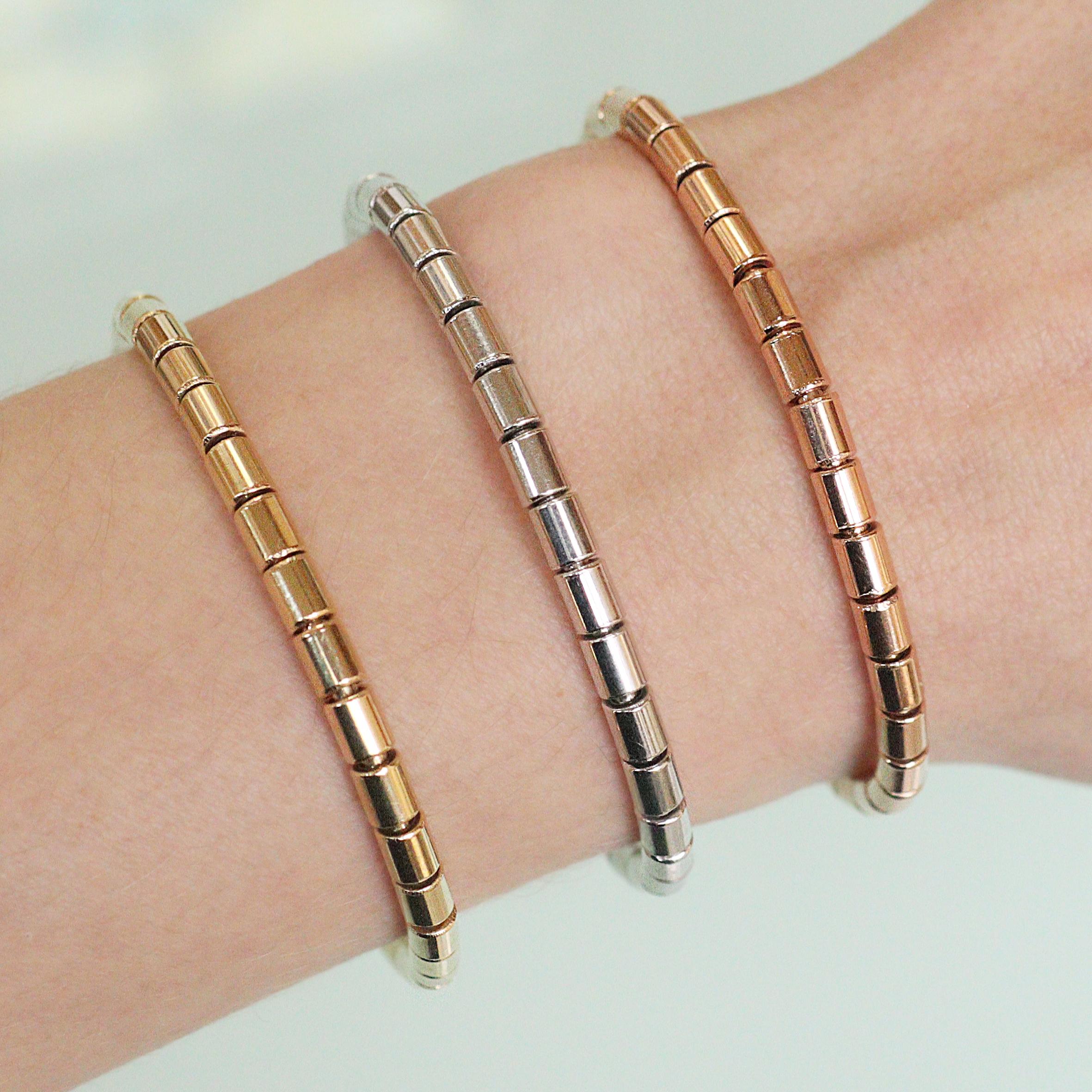 Stretch 14k Rose Gold Bracelet