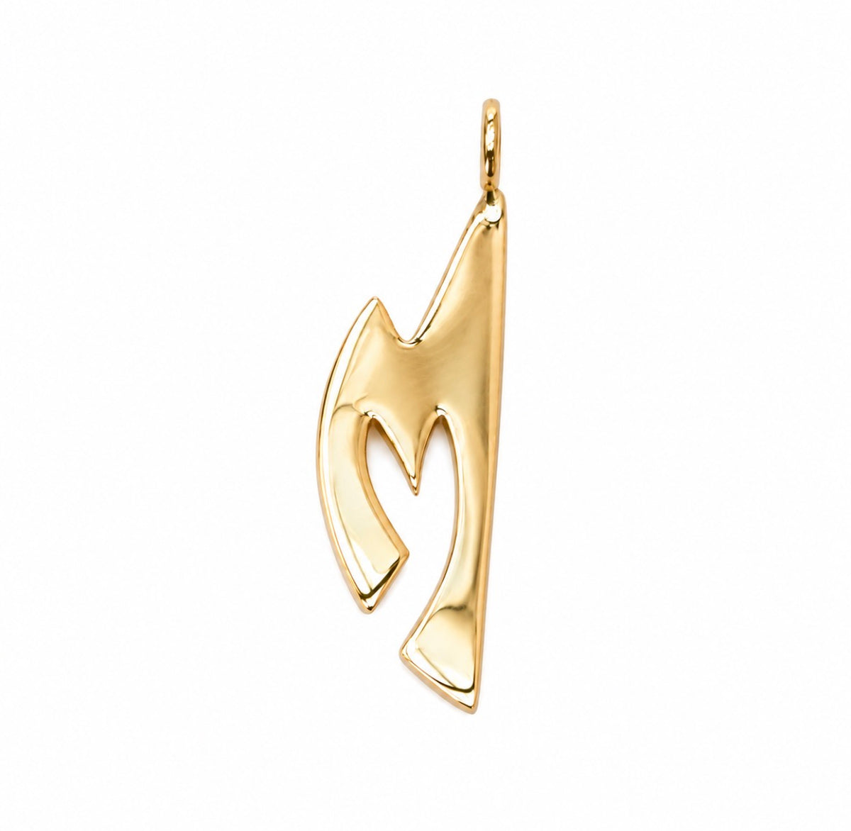 14k Yellow Gold Vintage Letter 'M' Initial Charm