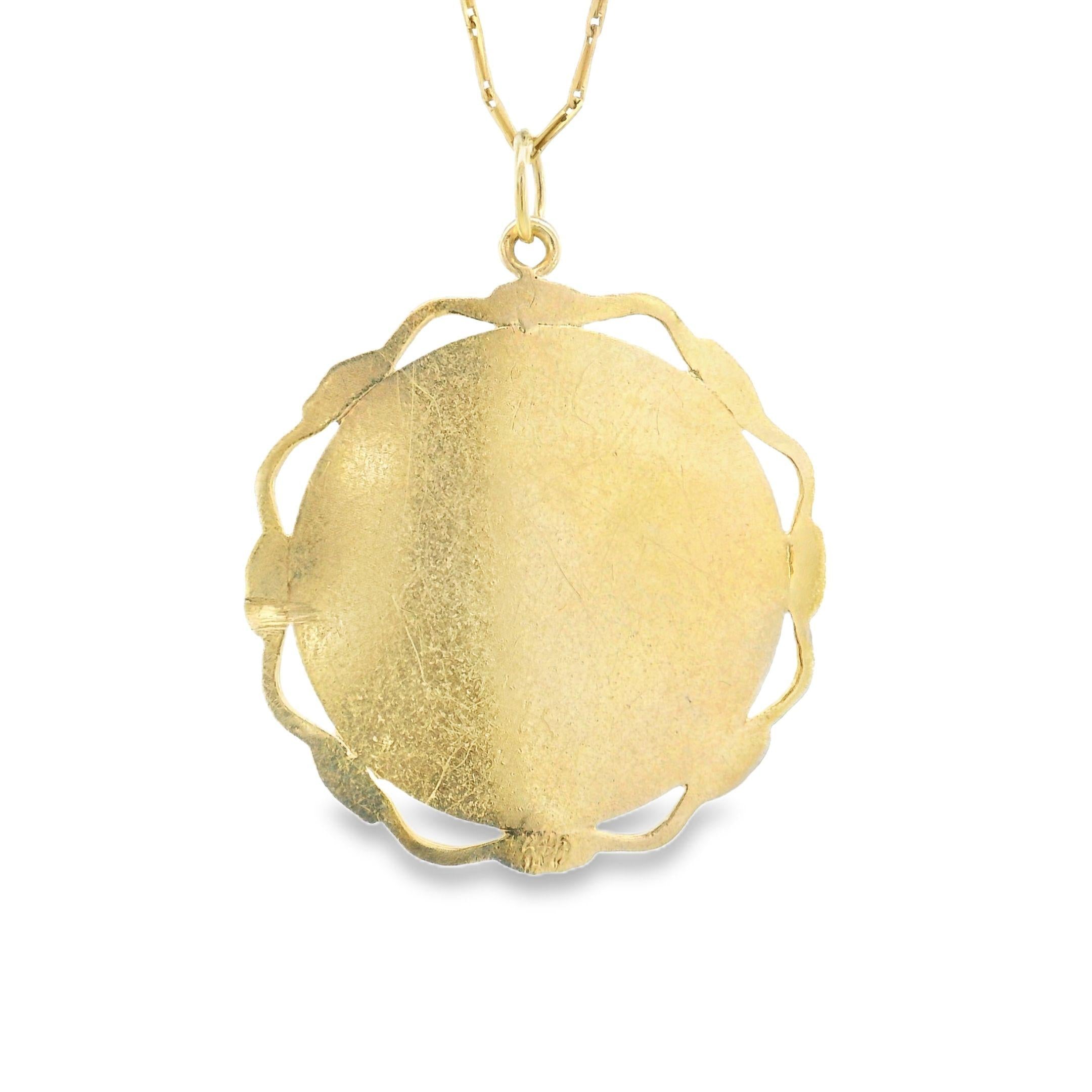 Vintage 14K Gold Virgo Zodiac Charm