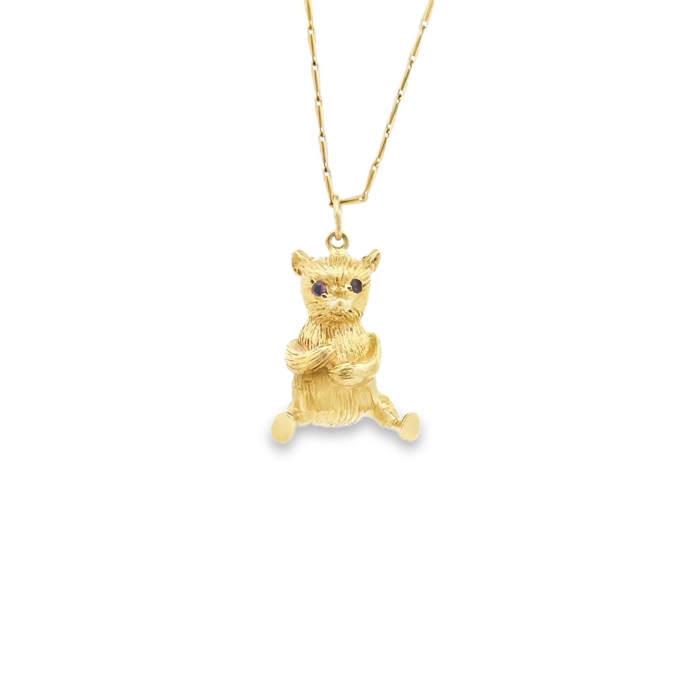 Vintage 14K Gold Bear Charm