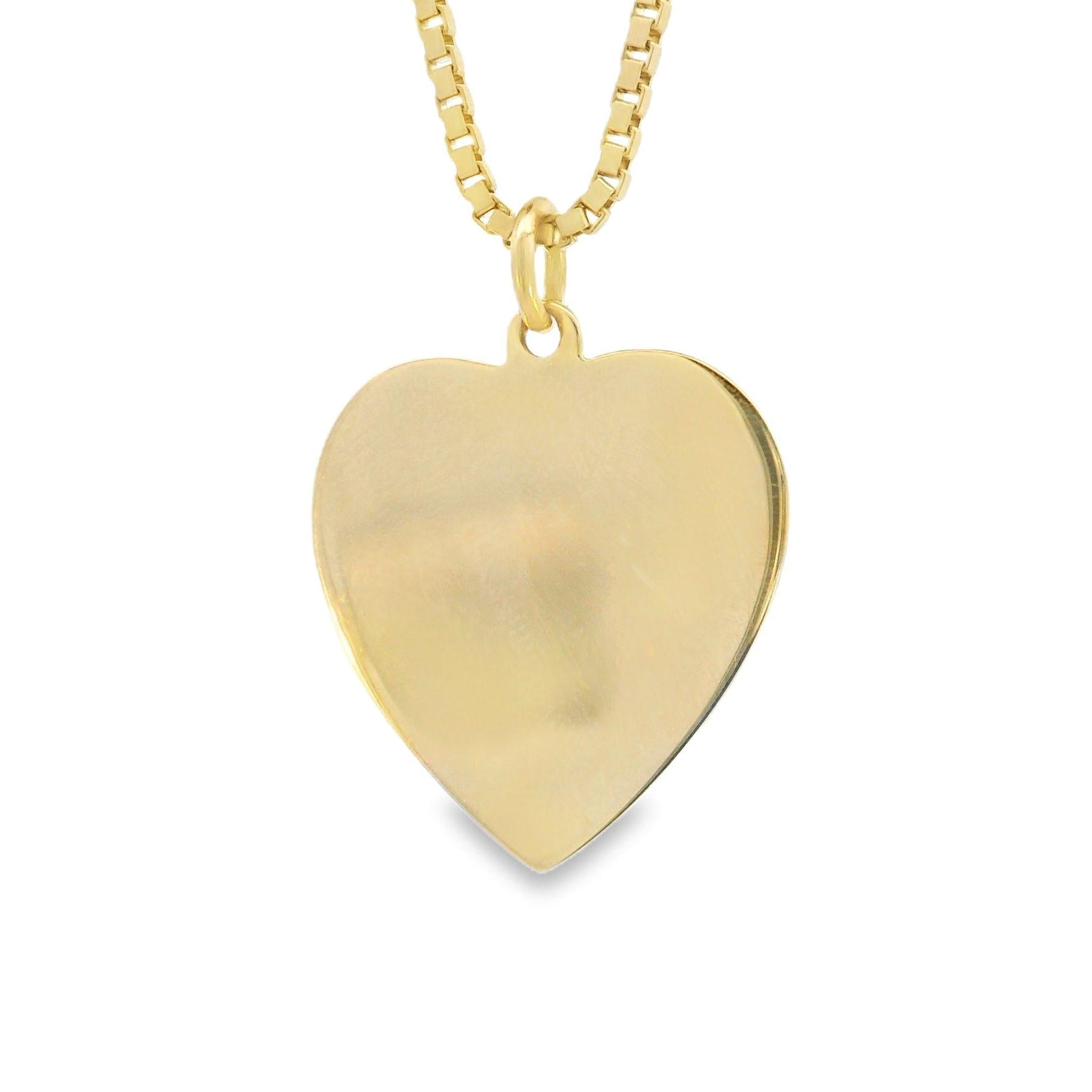 14k Yellow Gold Vintage Engravable Heart Charm - NEEDS PRICE