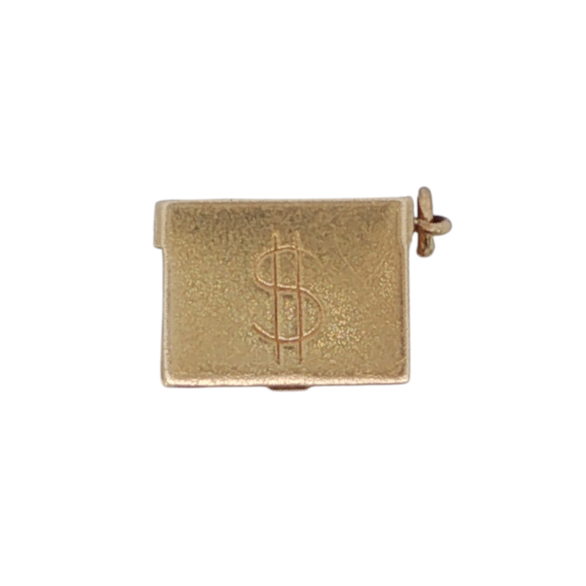 Vintage 14K Gold “Mad Money” Cash Cage Charm