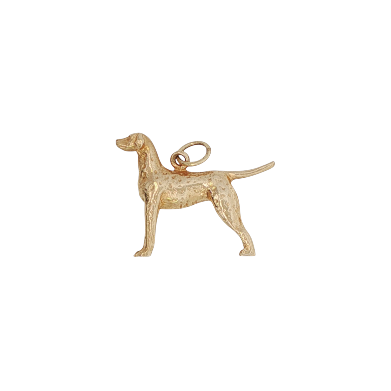 Vintage 14k Yellow Gold Greyhound Dog Charm