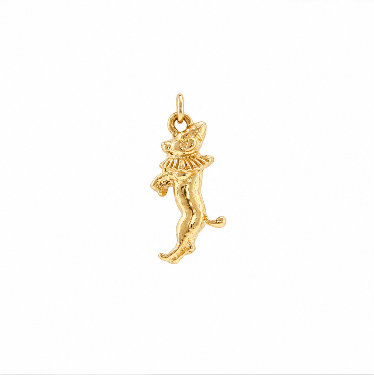 14k Yellow Gold Vintage Circus Dachshund Dog Charm