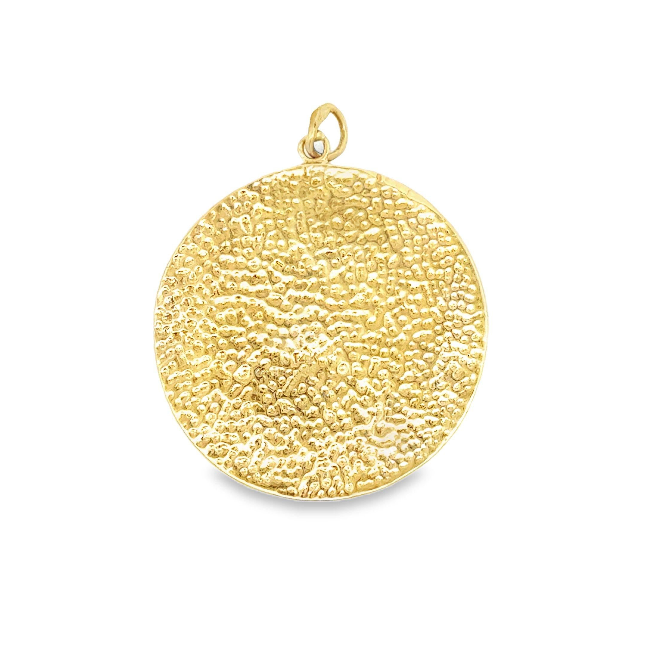 Vintage Aquarius Zodiac 14k Gold Charm