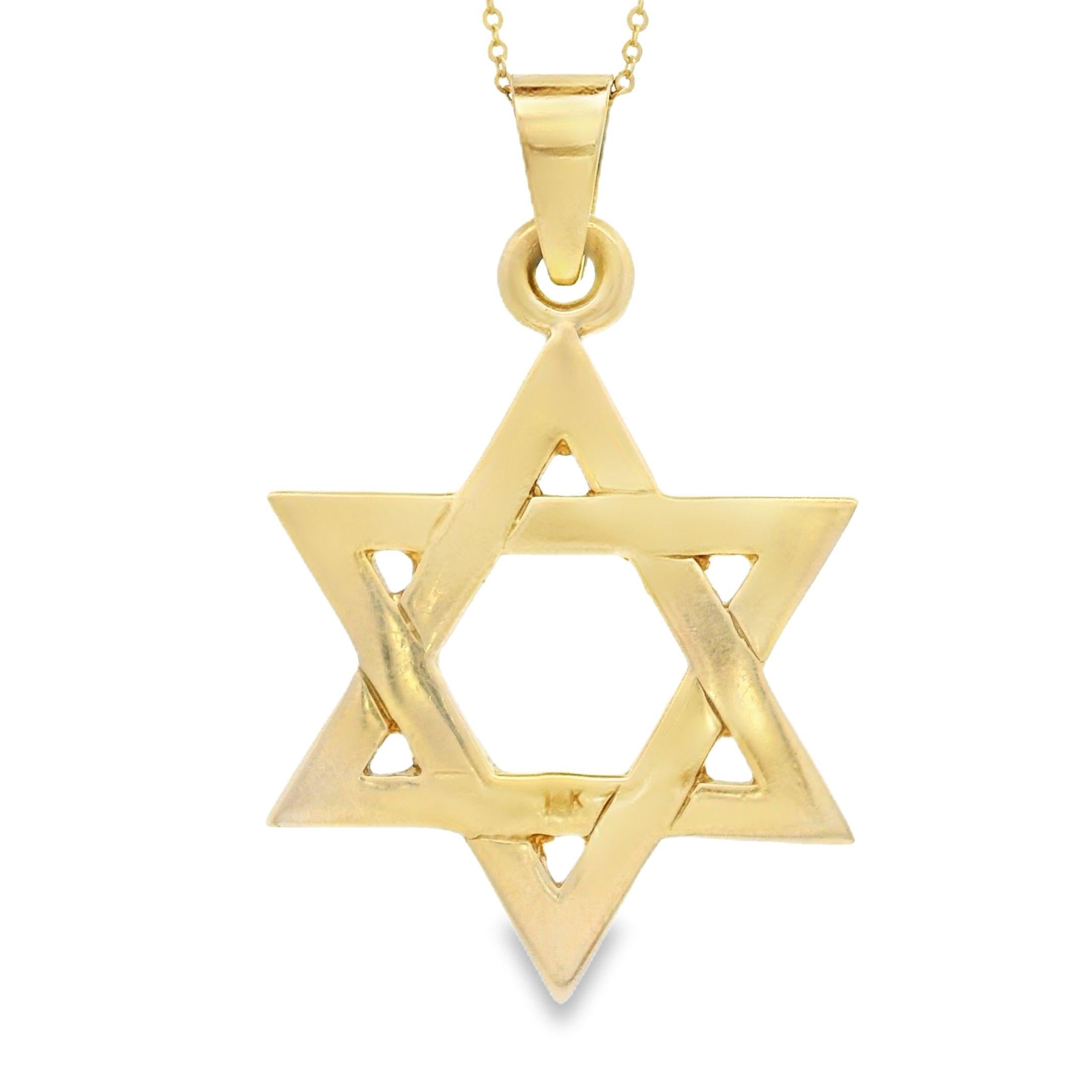 Vintage Star of David 14k Gold Charm