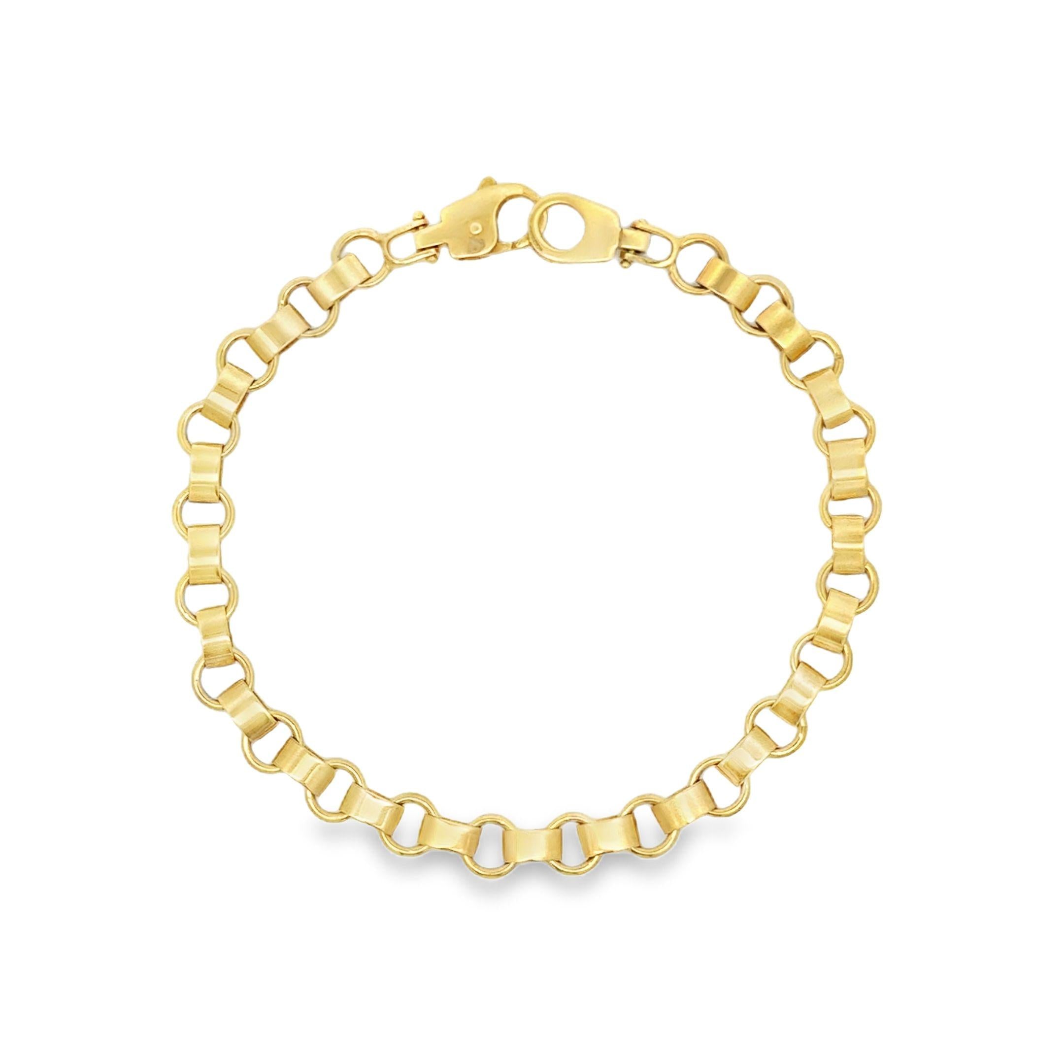 Vintage 14K Gold Loop Bracelet