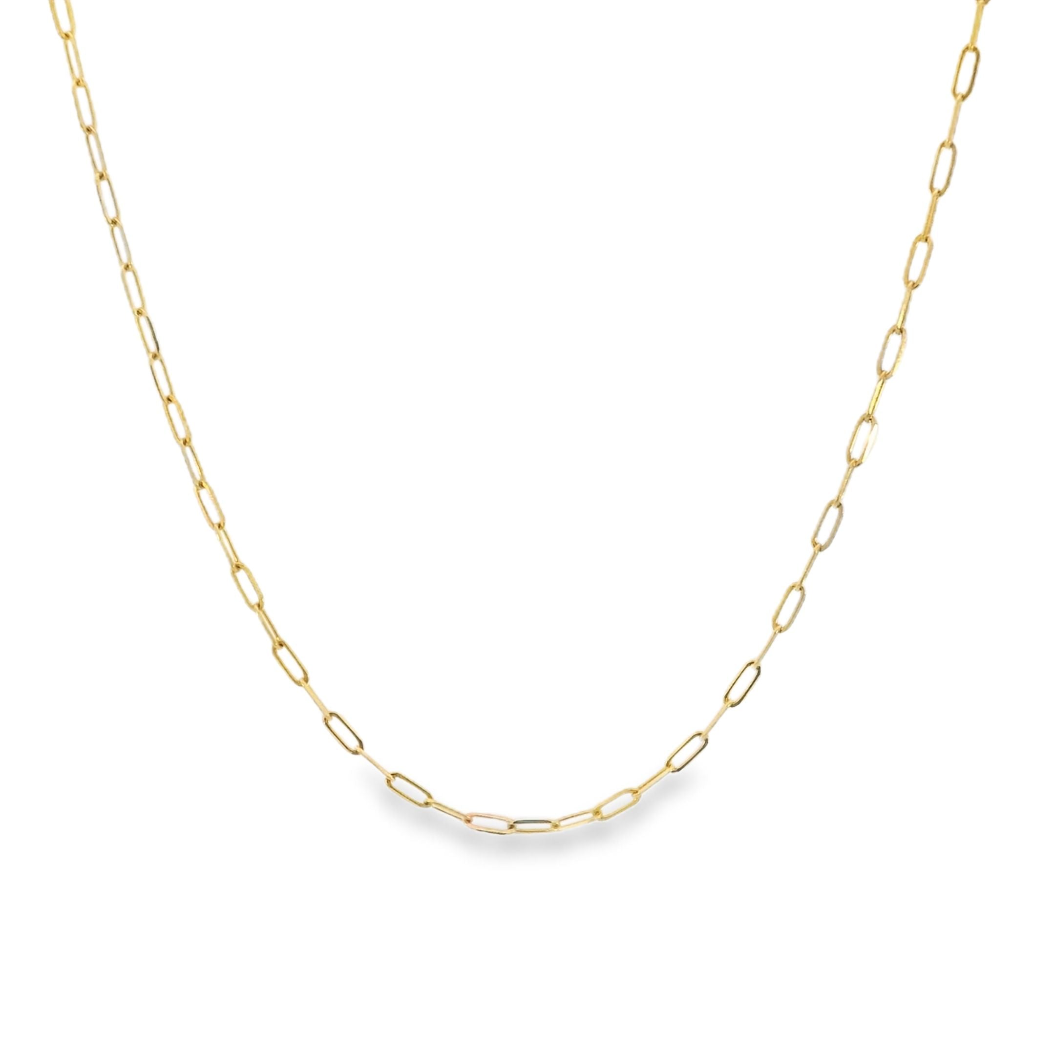 Cadena con clip en oro de 14 k