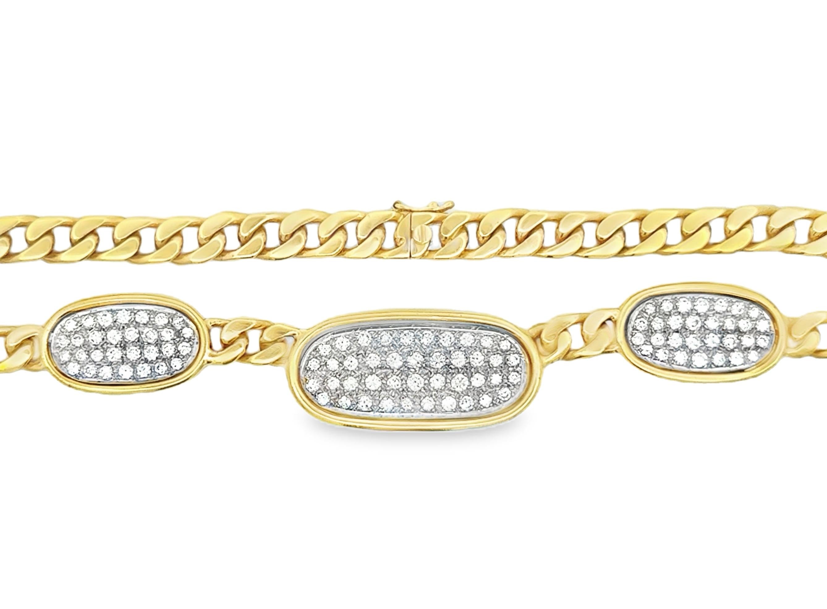 18k Gold Vintage Diamond Necklace