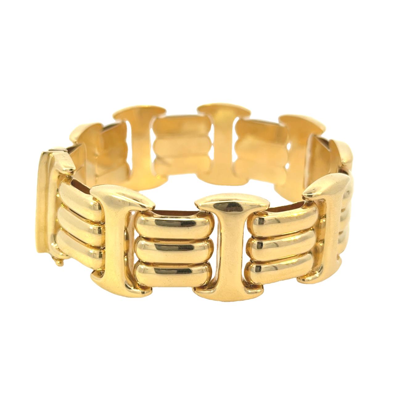 14k Yellow Gold Vintage Italian Bracelet