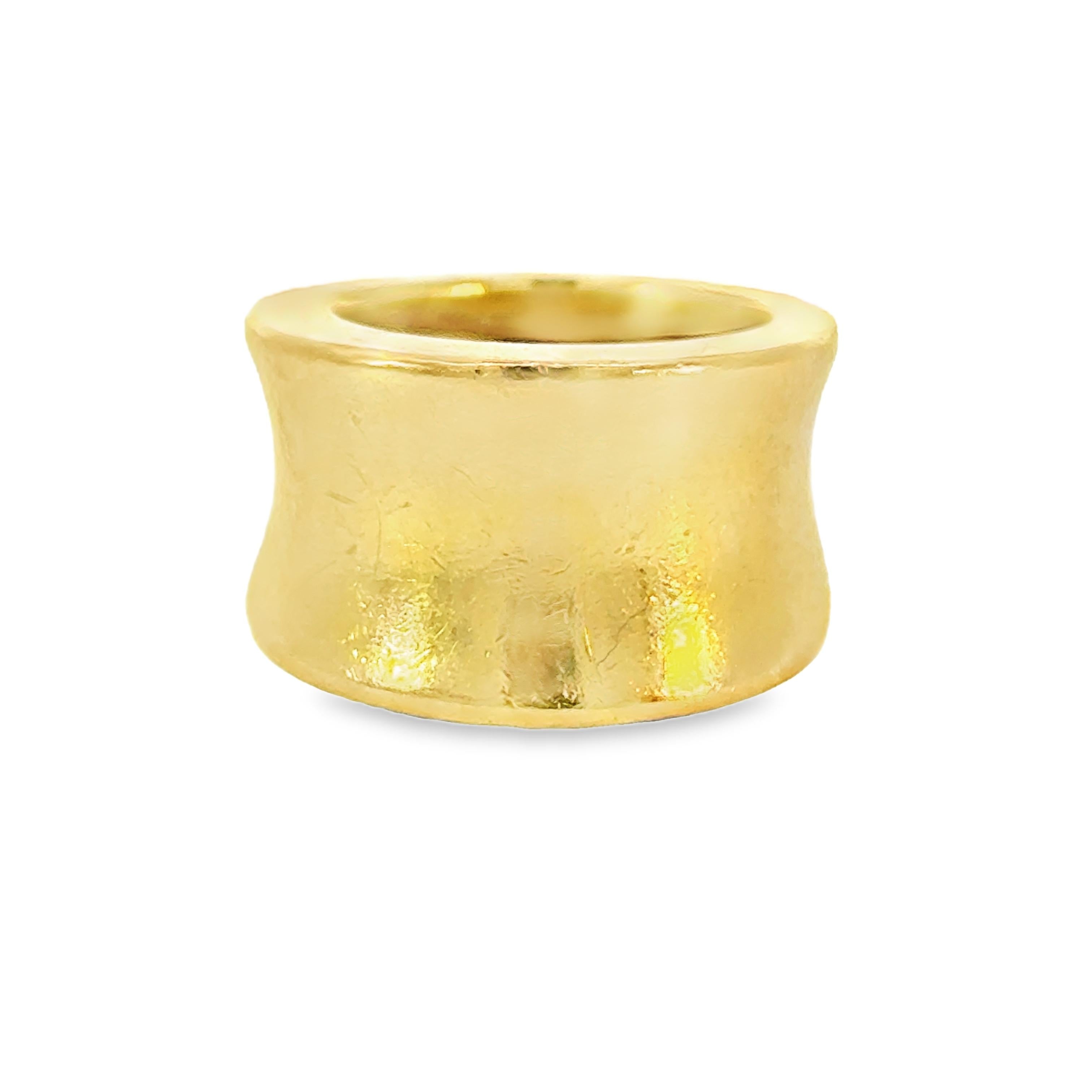 18K Yellow Gold Chunky Vintage Ring