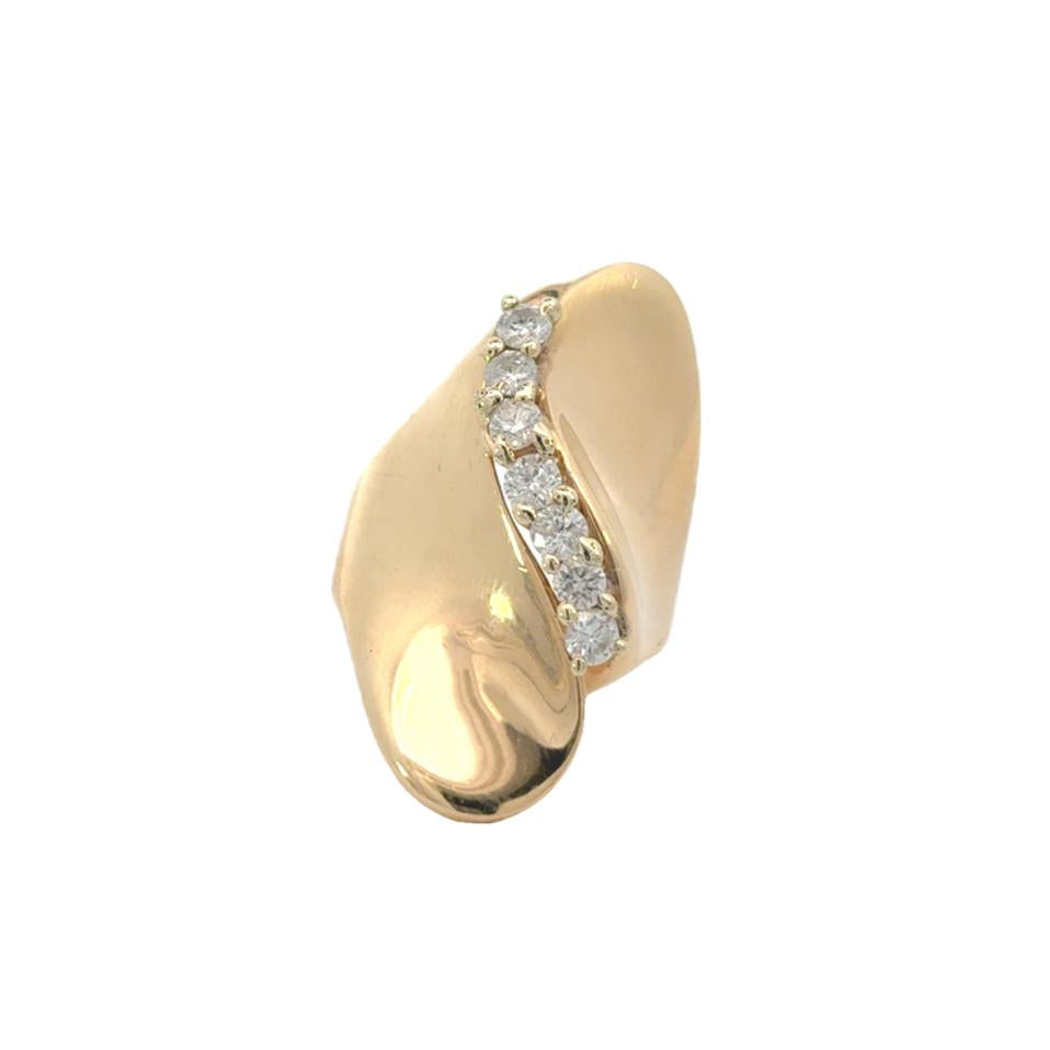 14k Yellow Gold Vintage 1 ct Diamond Ring
