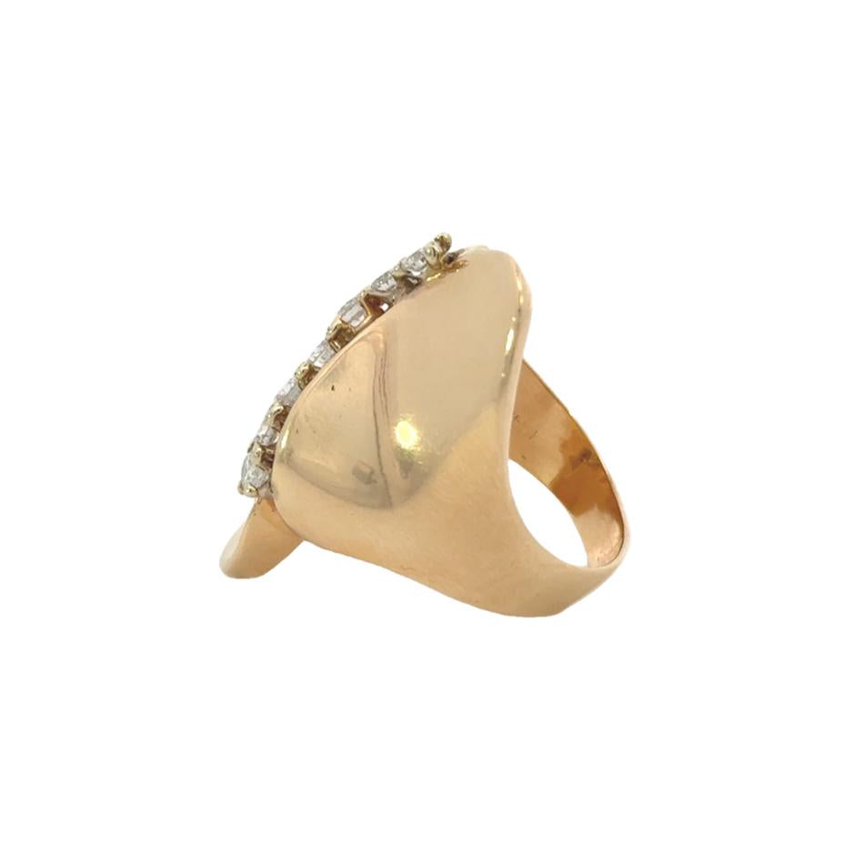 14k Yellow Gold Vintage 1 ct Diamond Ring