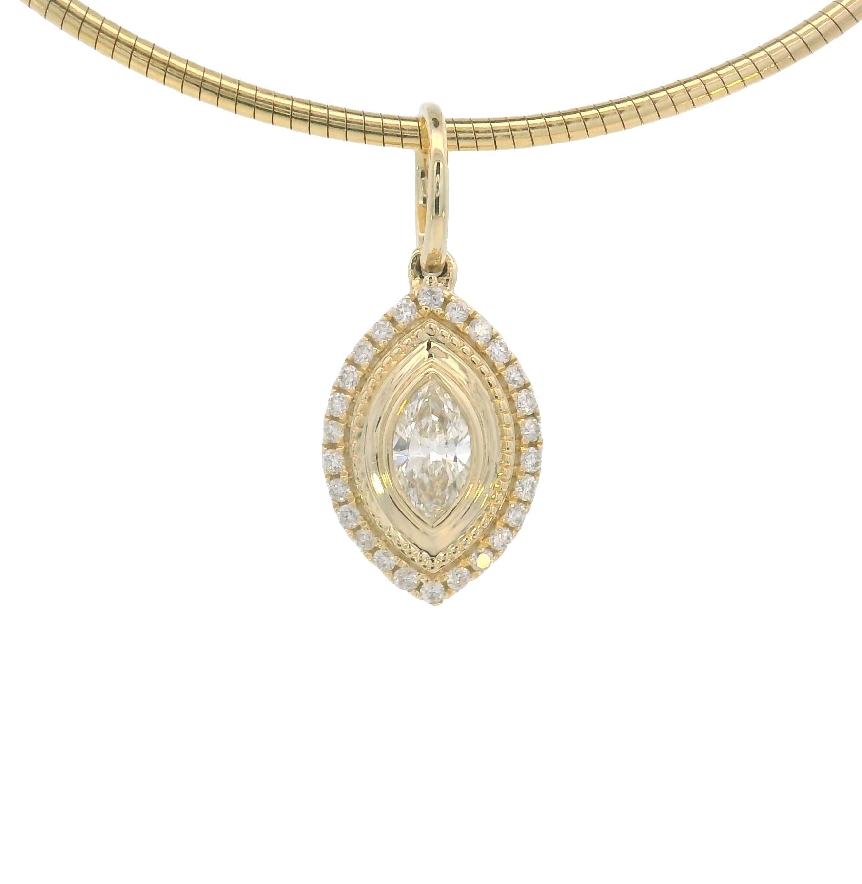 14k Yellow Gold Diamond Charms