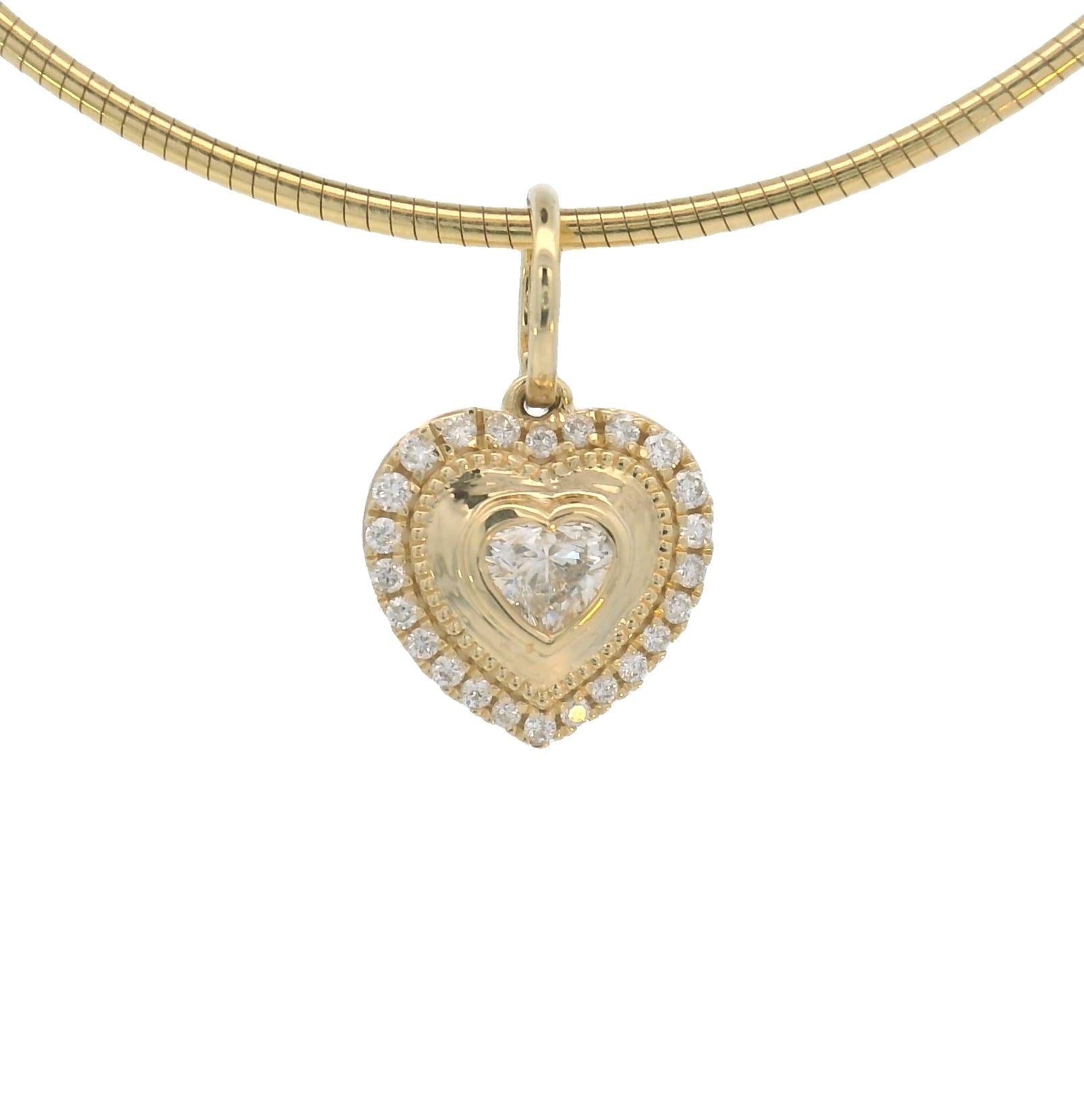14k Yellow Gold Diamond Charms