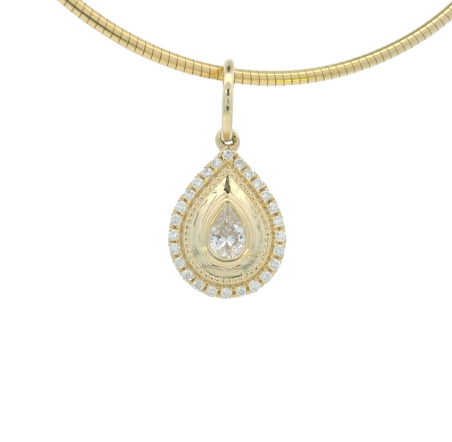 14k Yellow Gold Diamond Charms