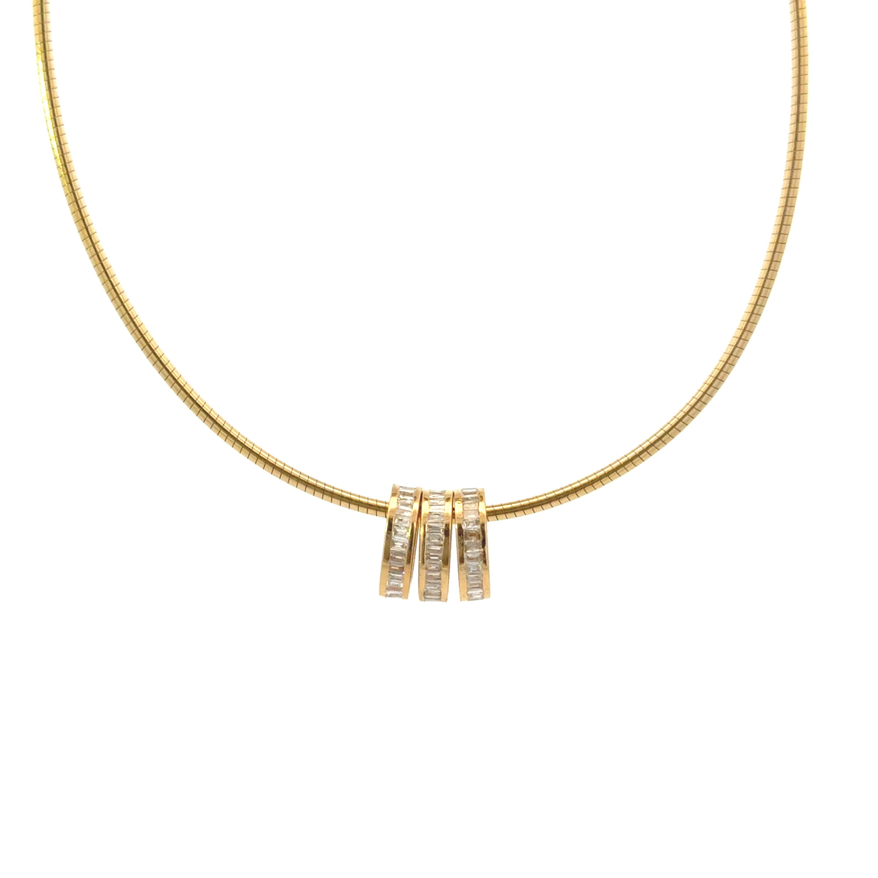 14k Yellow and White Gold and Diamond Rondel Spacer Charm