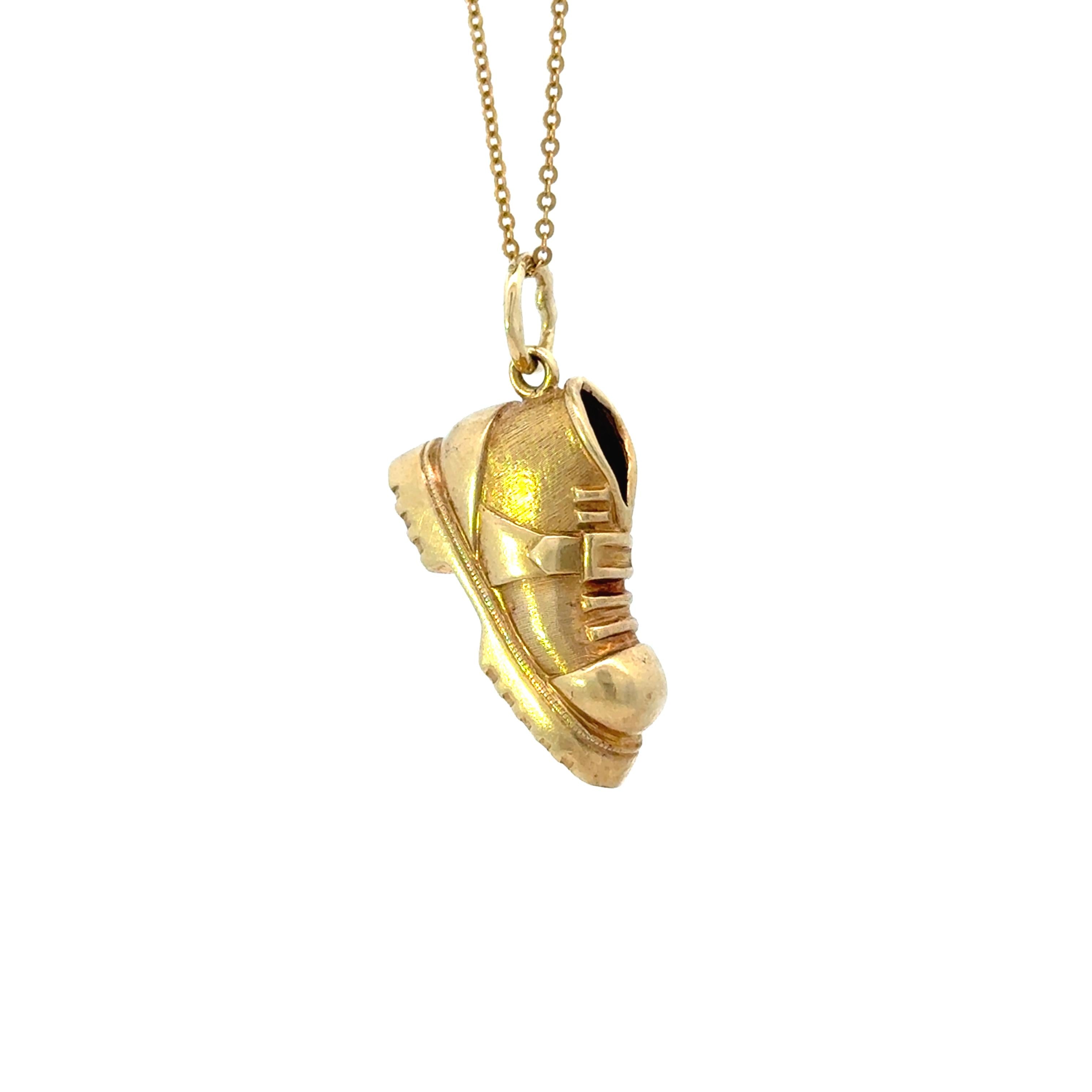 18k Yellow Gold Vintage Boot Charm